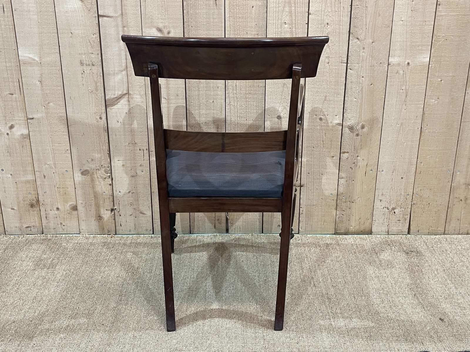 19th Century English Mahogany Armchair photo Furniture