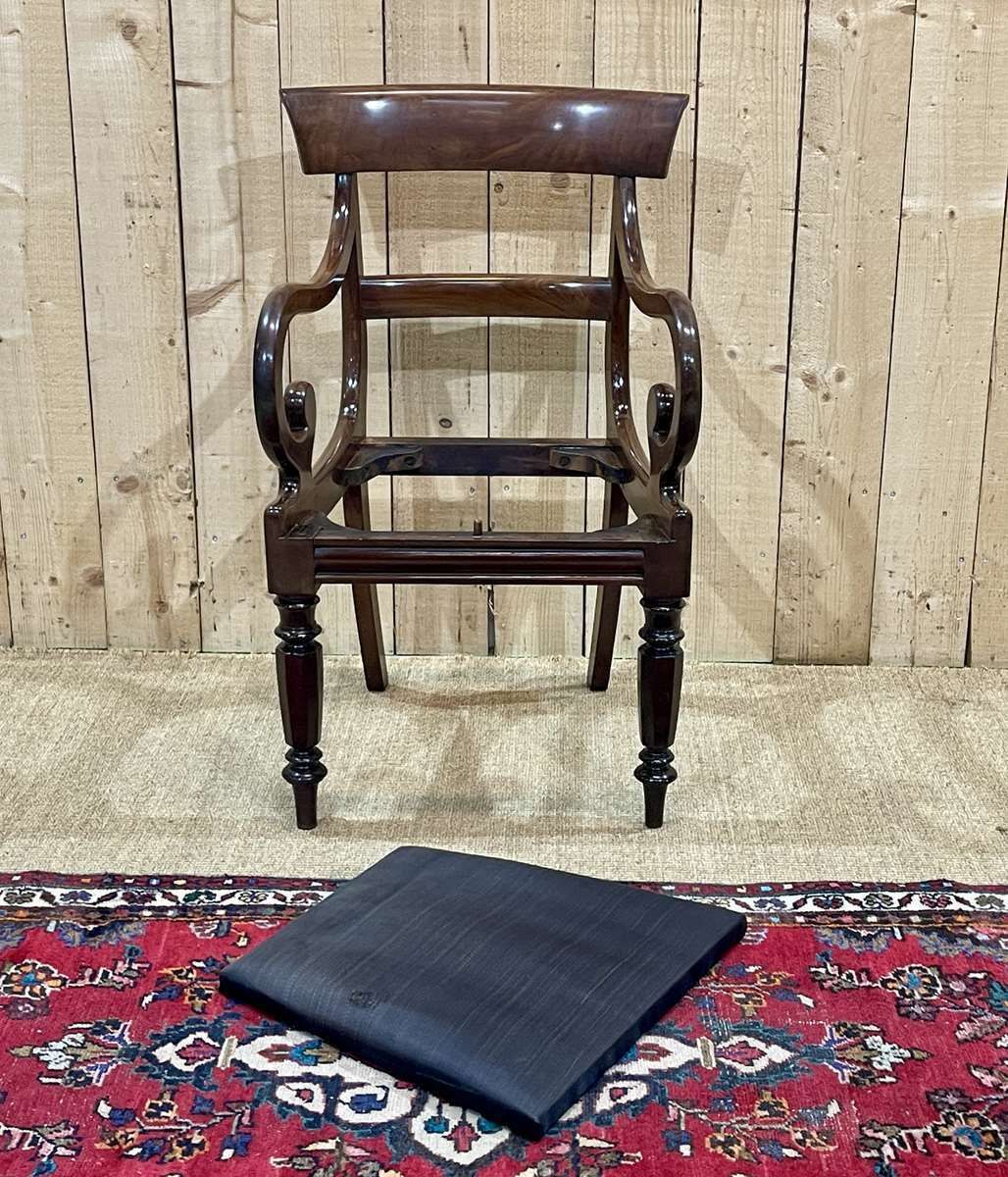 780.0 19th Century English Mahogany Armchair photo