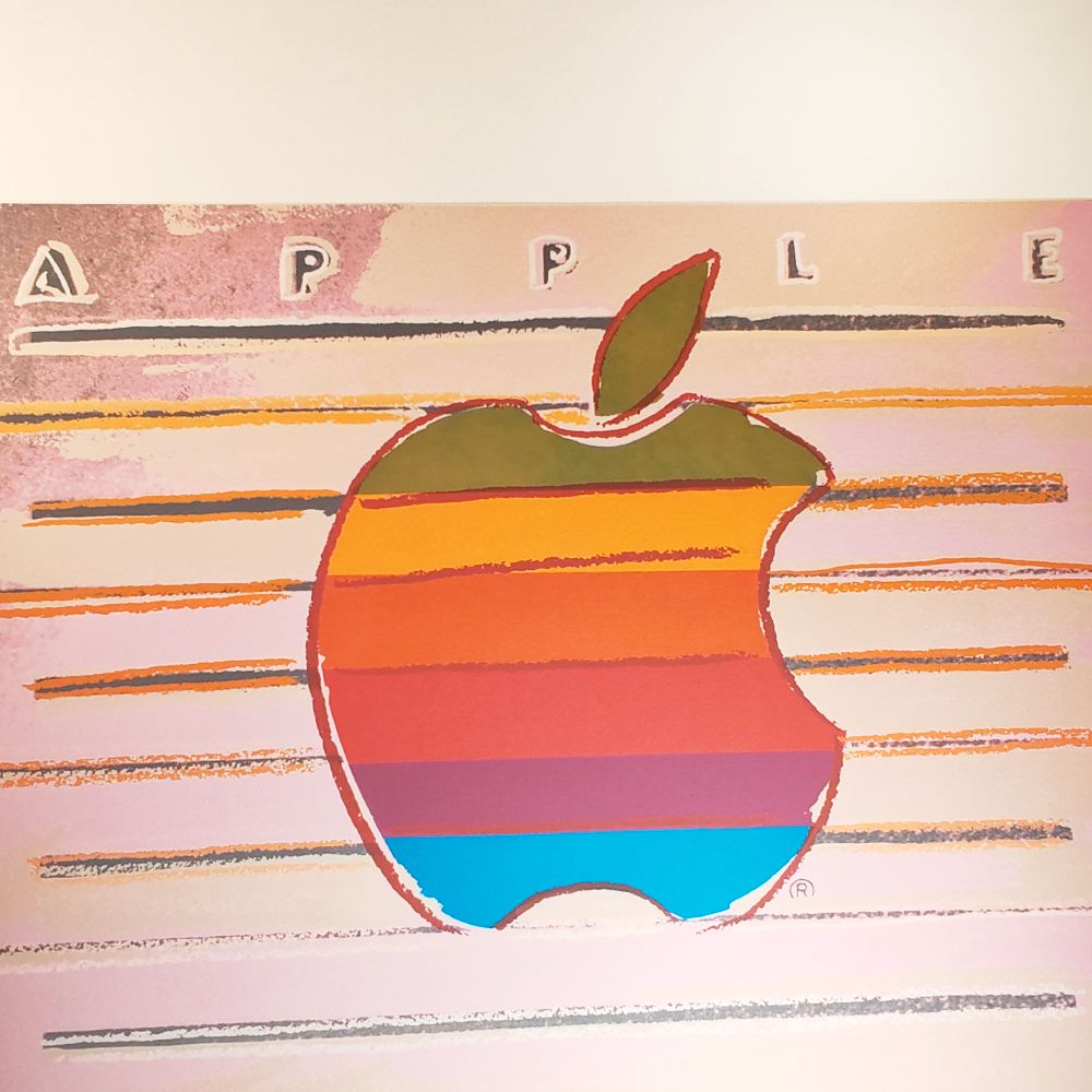 1980s Andy Warhol "Apple   Macintosh" Limited Edition Lithograph By Cmoa. photo 390.0