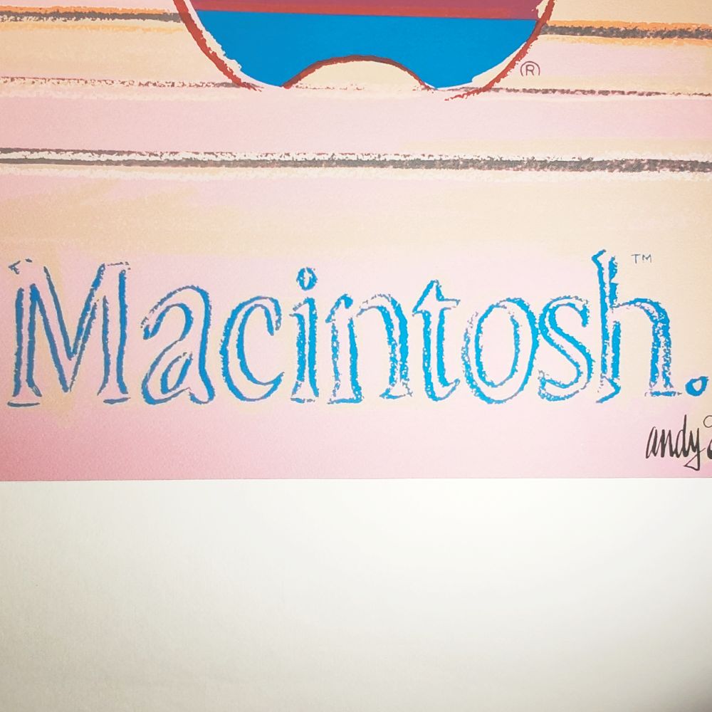 1980s Andy Warhol "Apple   Macintosh" Limited Edition Lithograph By Cmoa. photo buy