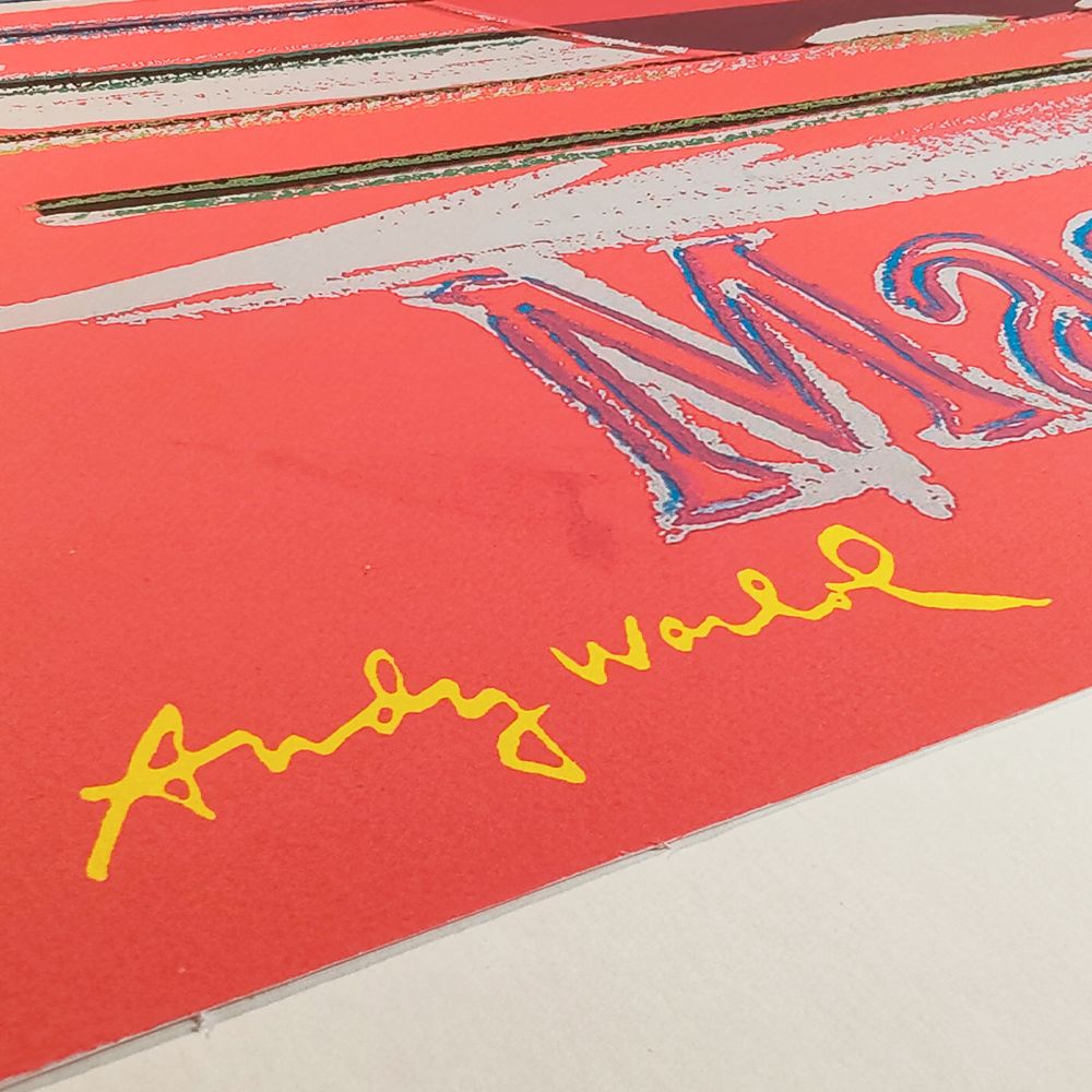 1980s Andy Warhol "Apple   Macintosh" Limited Edition Lithograph By Cmoa. photo furniture