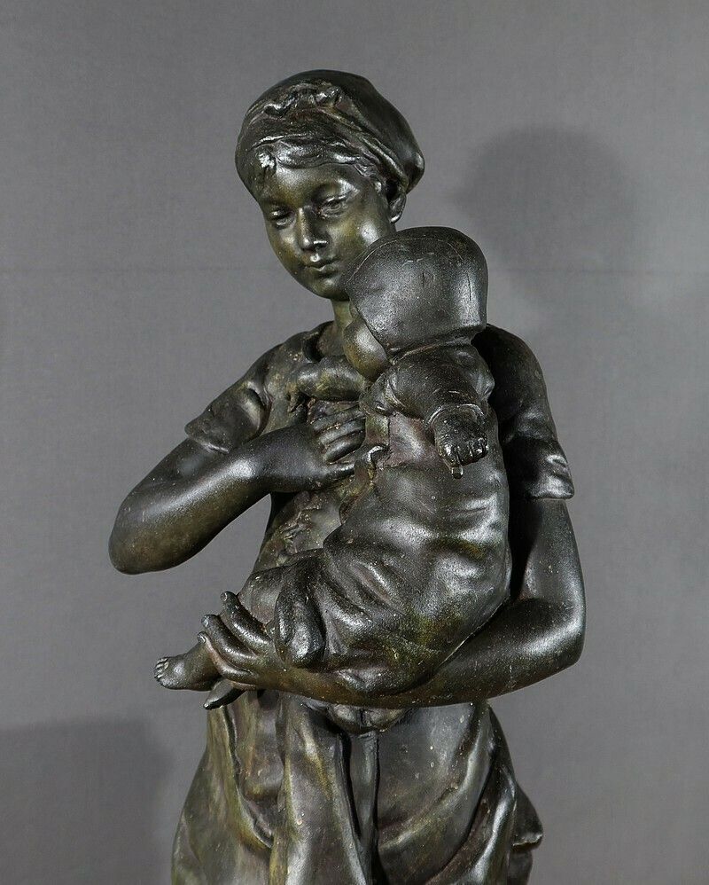 photo furniture Statue Regulates By Steiner Late 19th