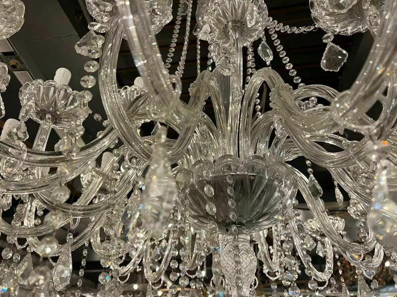 Huge, Crystal And Glass, French Chandelier photo Lighting