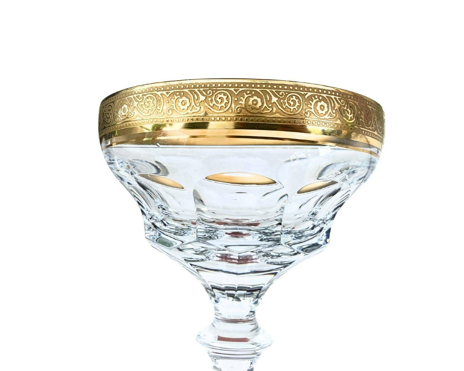 Kristallen Champagneglazen | 2 Stuks Grote Coupes | Theresienthal Bernadotte | Gesigneerd photo Woonaccessoires