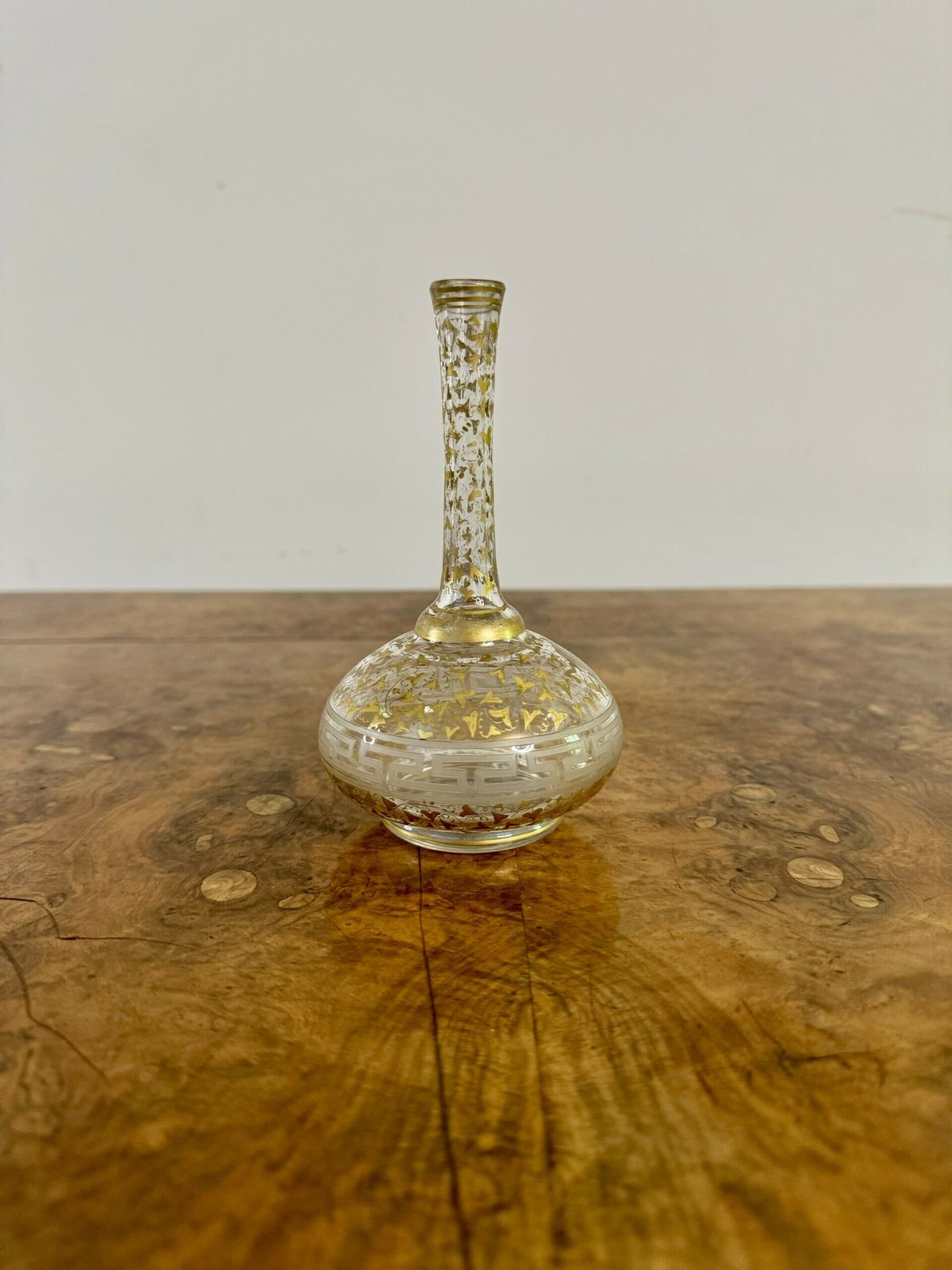 Pretty Pair Of French Antique Gilt Decorated Bottles photo furniture