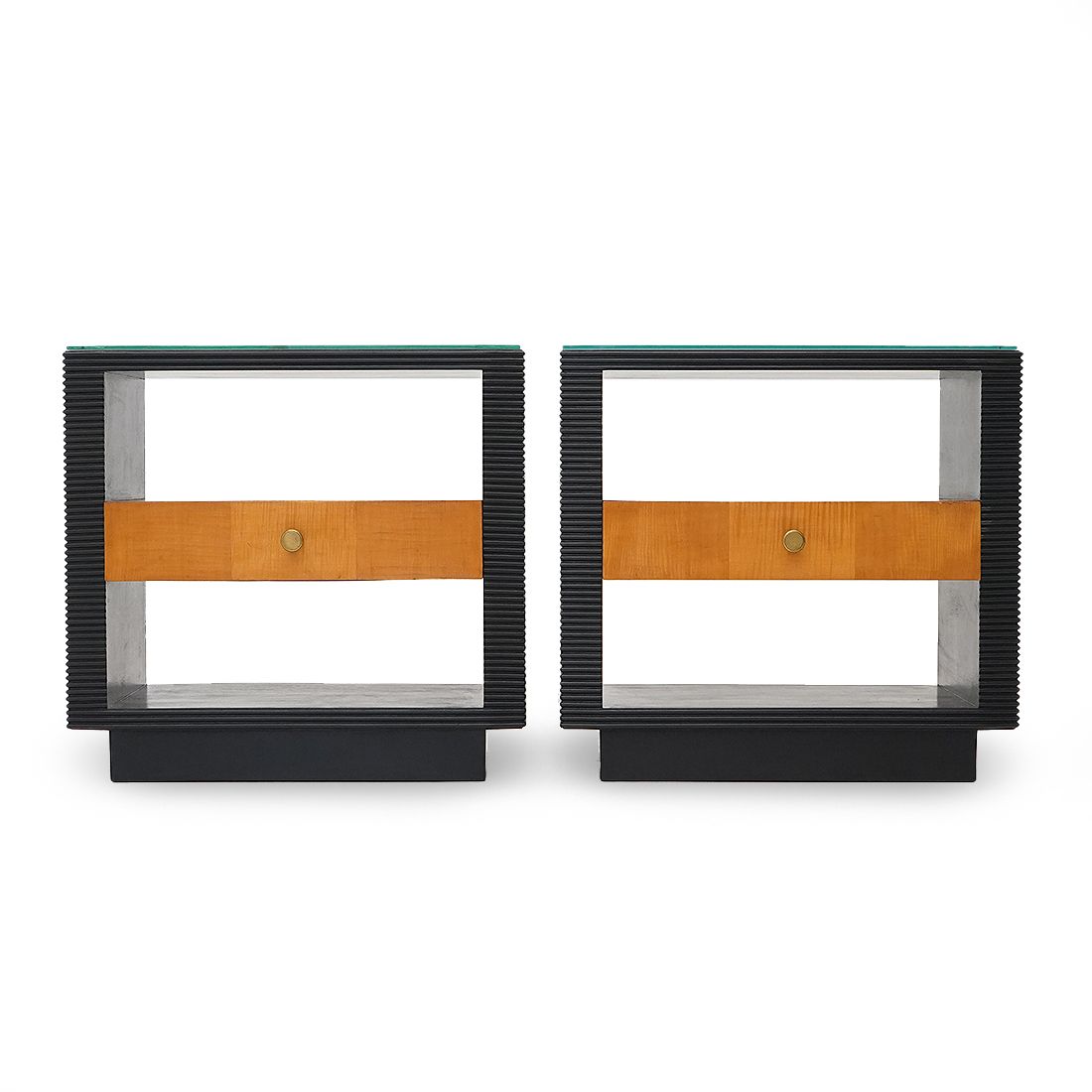Pair Of Art Deco Bedside Tables, 1930s photo for sale