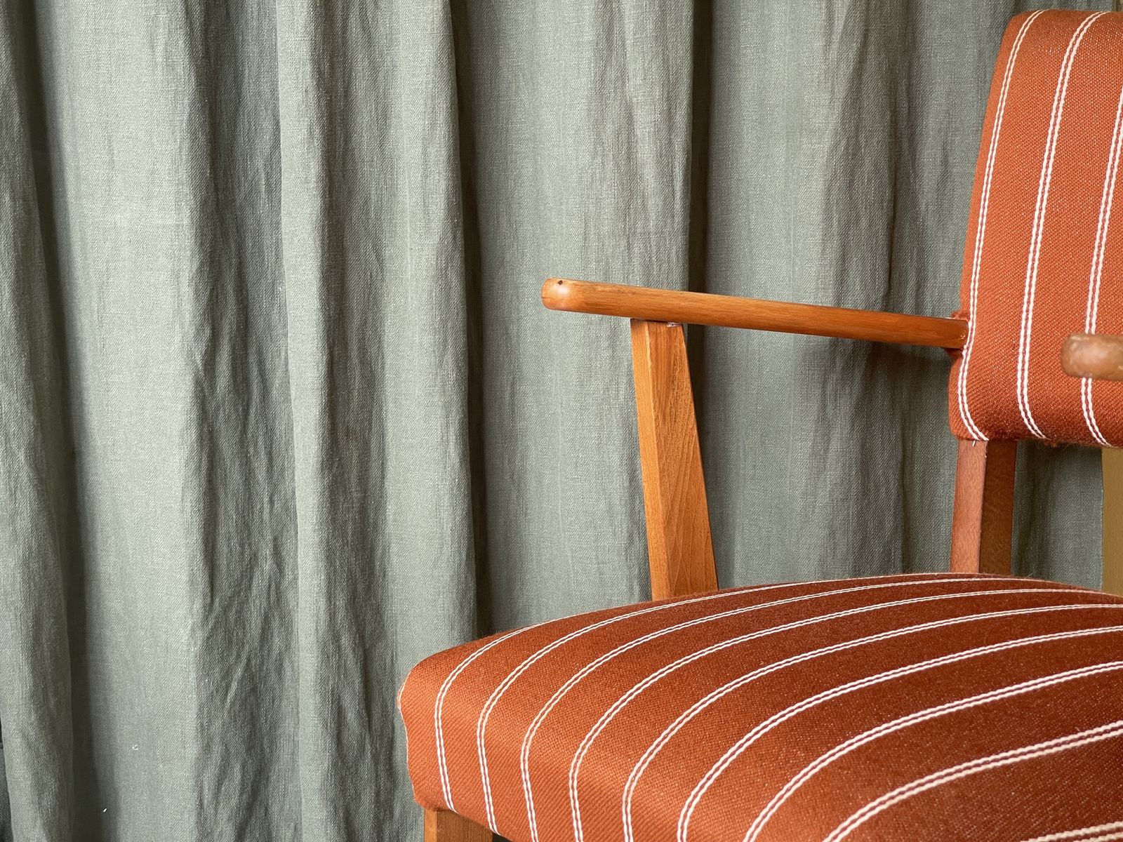 photo for sale Danish Striped Occasional Chair