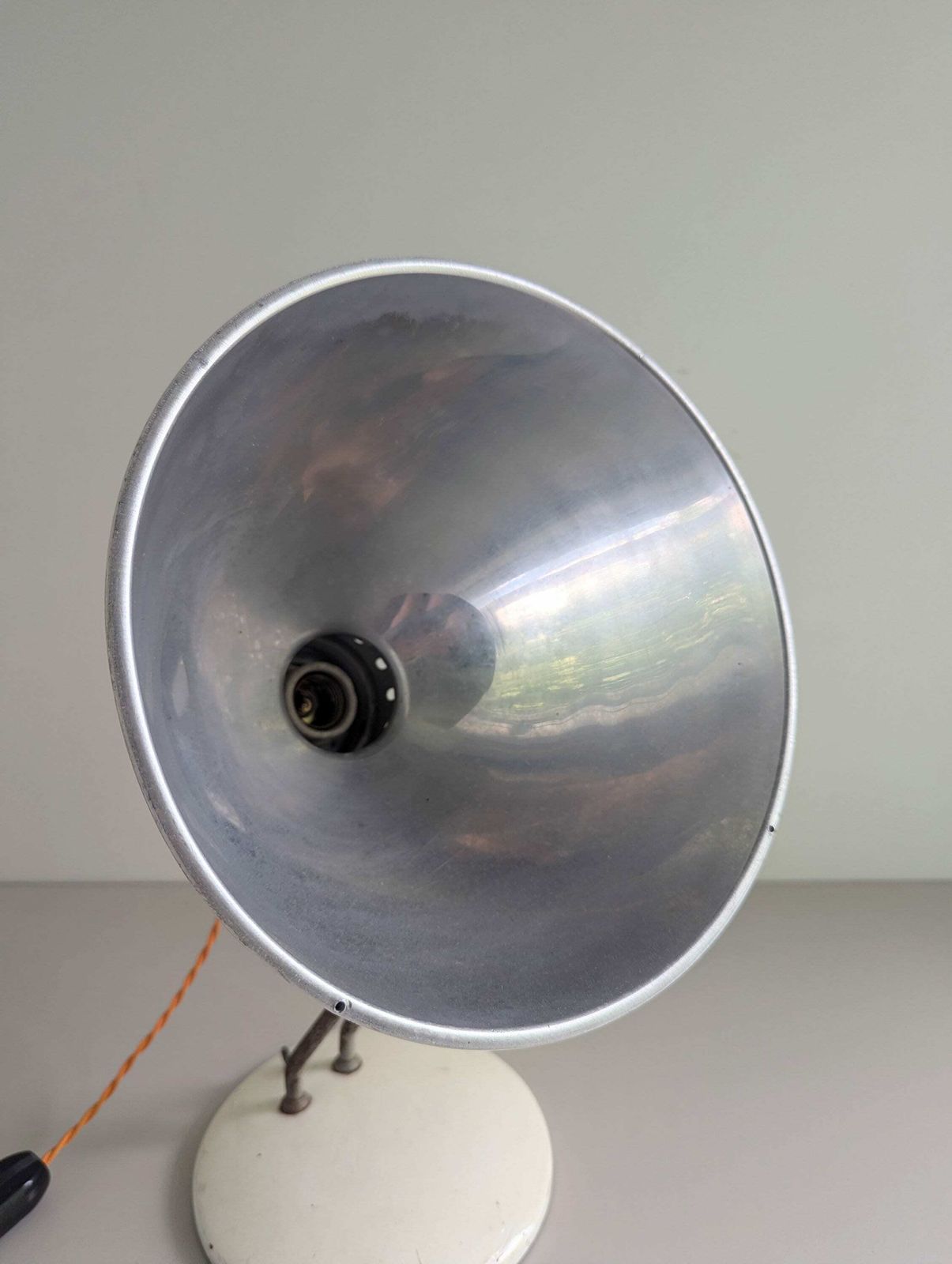 Vintage 1950s Pifco Infrapower Medical Heat Lamp Upcycled Into Table Spot Light, Made In England photo vintage