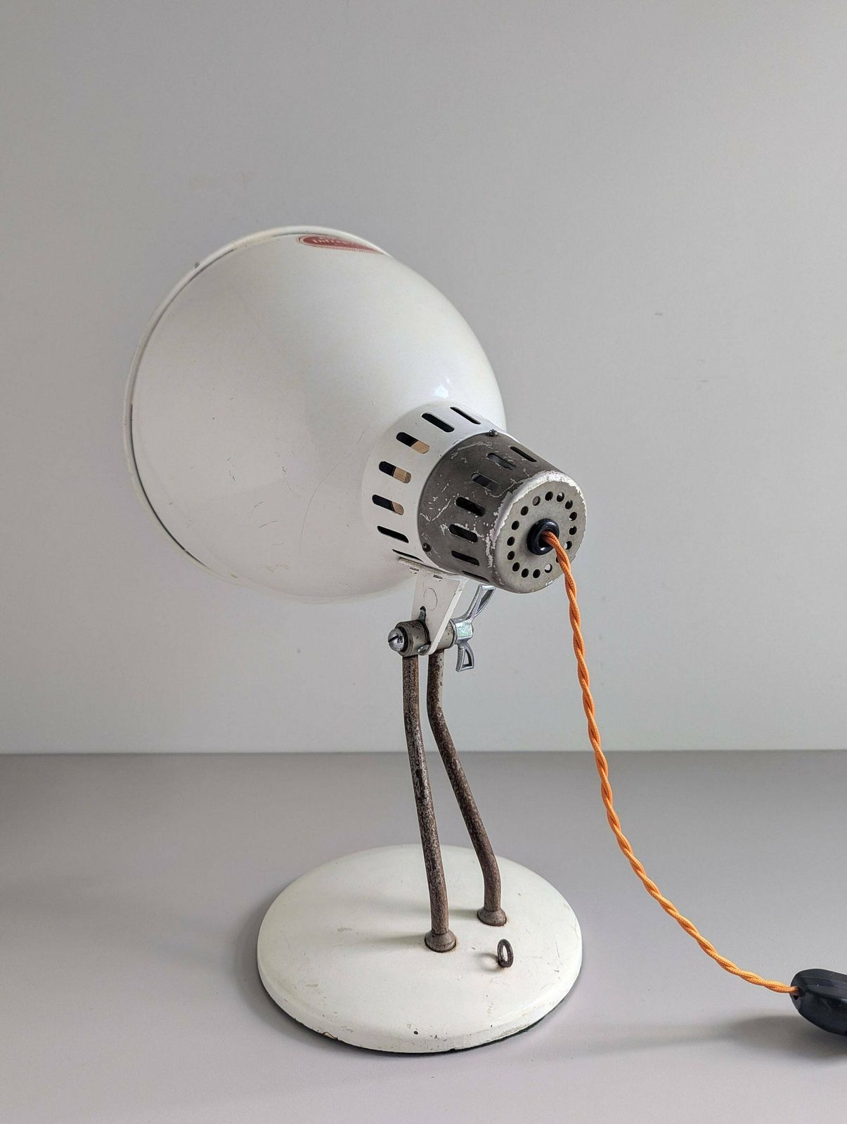 photo furniture Vintage 1950s Pifco Infrapower Medical Heat Lamp Upcycled Into Table Spot Light, Made In England