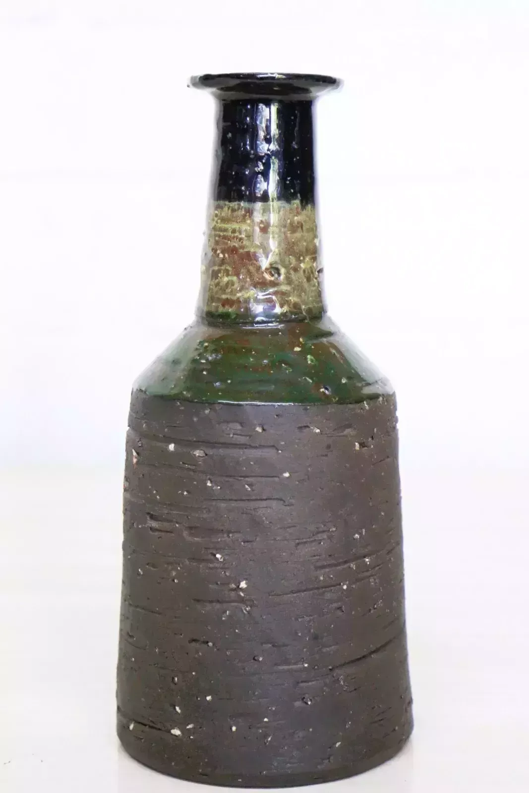 Vintage Vase Laholm Sweden Mid Century Pottery Bud Vase Scandinavian Scandi Vgc photo for sale