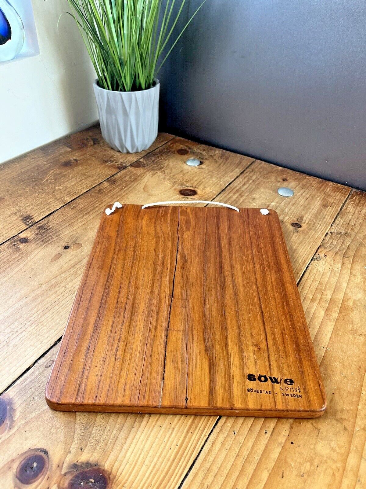 Mid Century Modern Swedish Sowe Konst Sovestad Teak 60's Wall Mirror Scandi Mcm photo buy