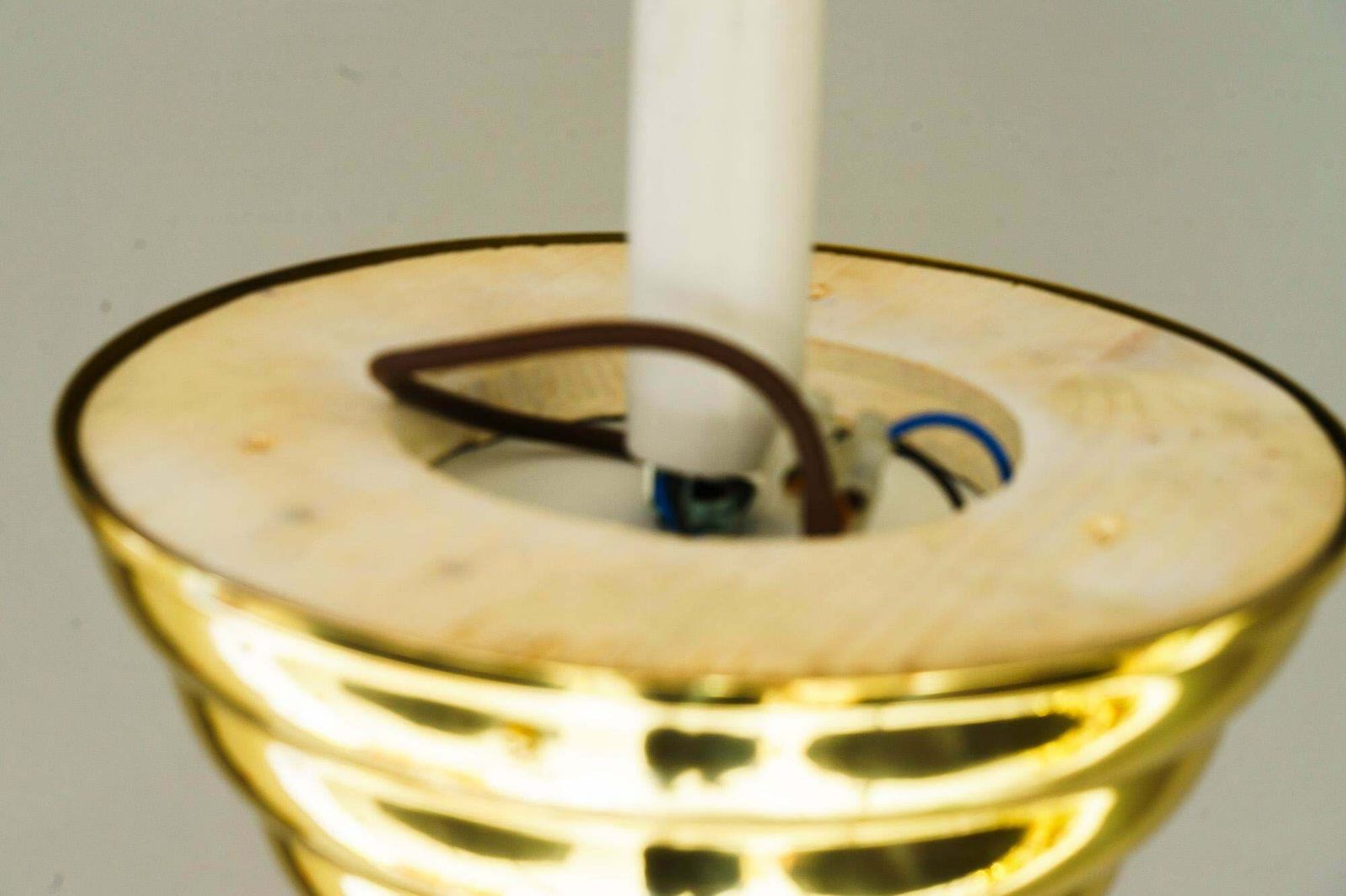 Art Deco Ceiling Lamp With Opal Glass Shade Vienna Around 1920s photo vinterior