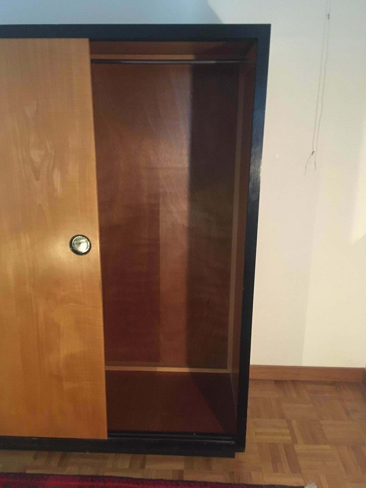 photo for sale 2 Teak Sliding Doors Wardrobe By Kurt Thut, Switzerland 1950s