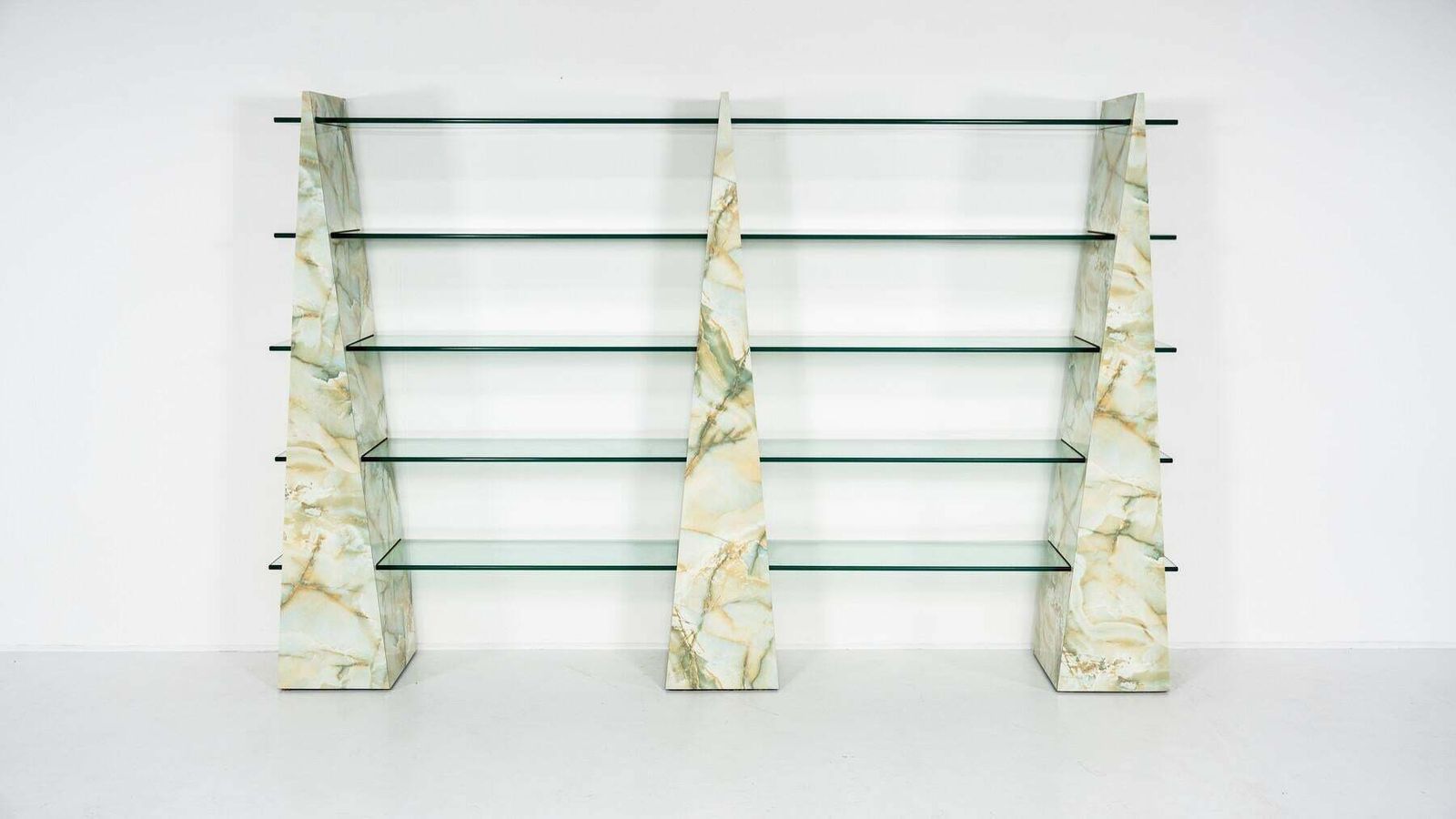 Mid Century Modern Shelve, Stone And Glass, 1970s photo furniture