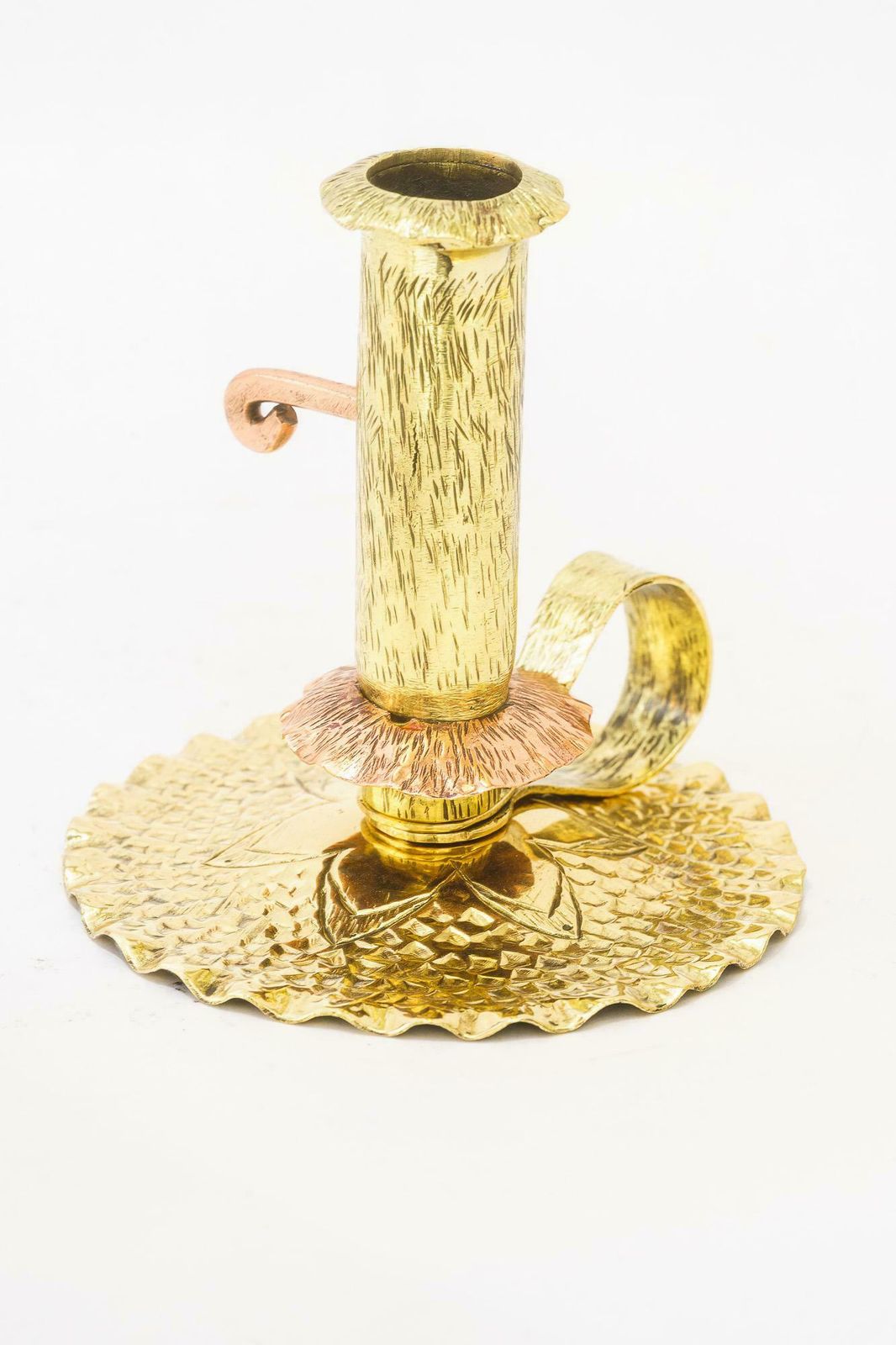 Adjustable And Portable Art Deco Candle Holder Brass Copper Vienna Around 1920s photo furniture