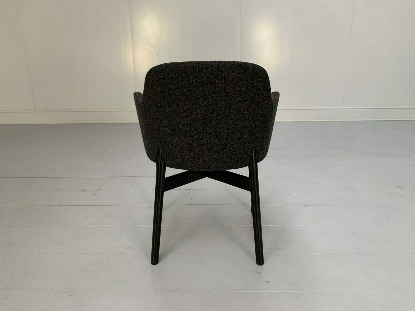 Suite Of 6 Knoll Studio “Krusin 016” Armchairs In Dark Boucle Wool photo 4400.0