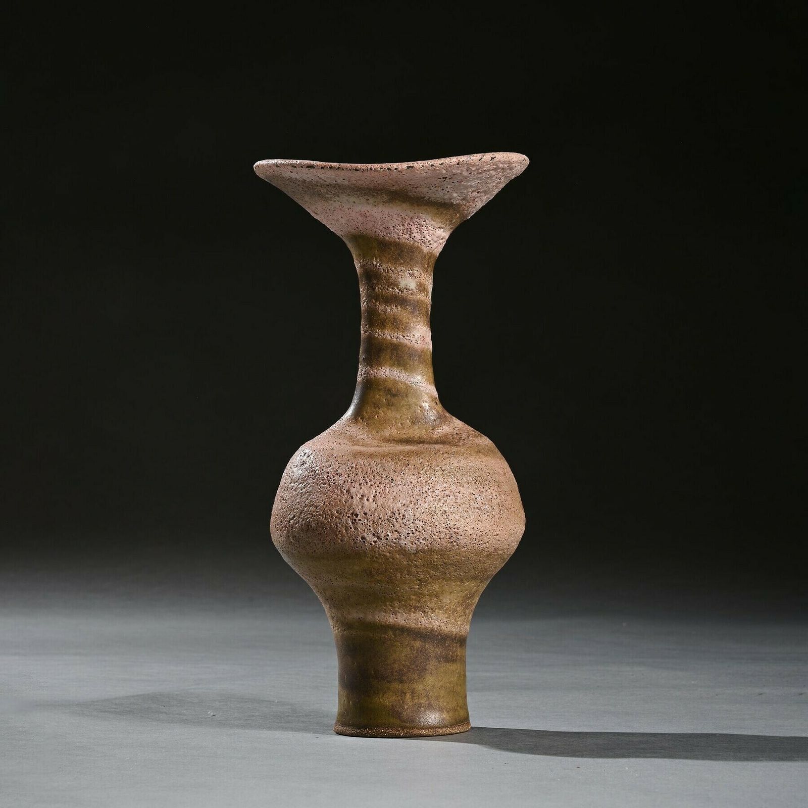 Lucie Rie Vase With Flaring Lip Mixed Stoneware Circa 1985 photo buy
