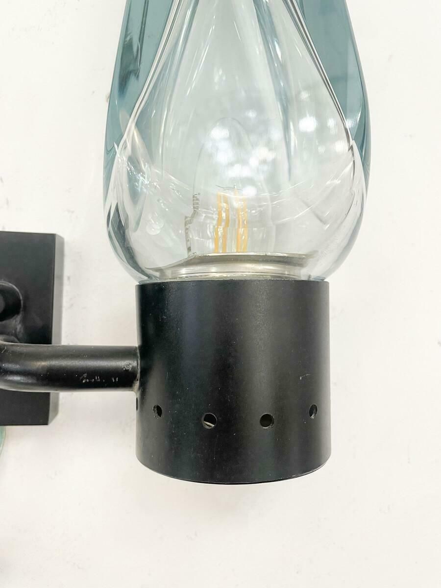 Pair Of Wall Lamp By Flavio Poli For Seguso, 1950s photo for sale