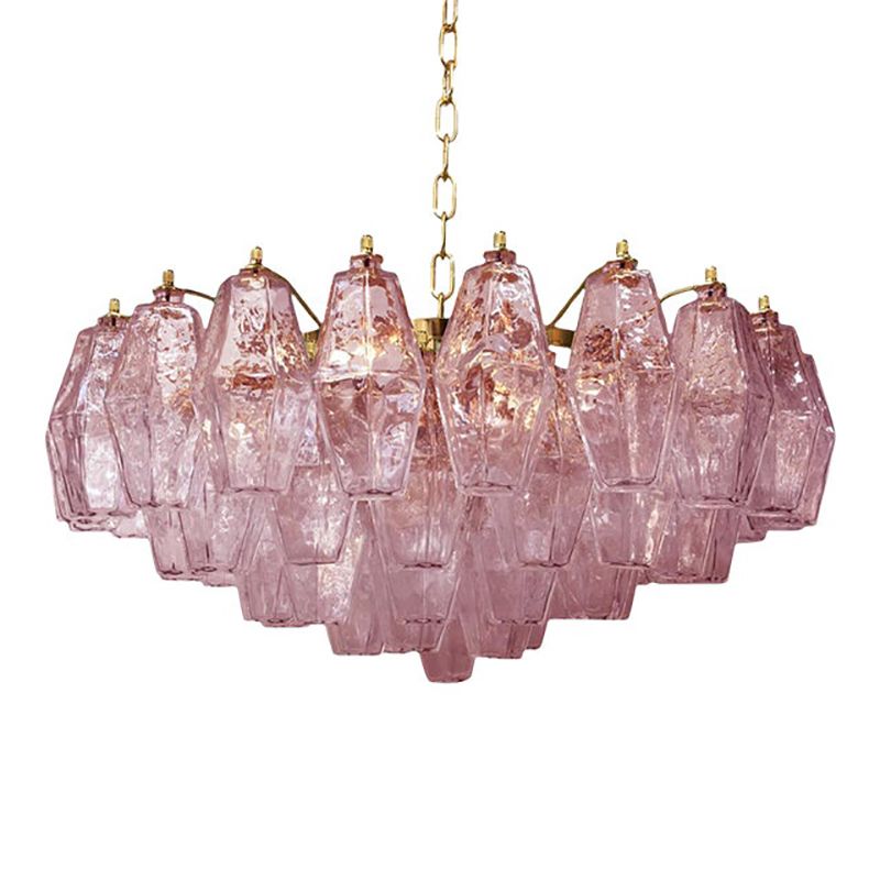 Italian Style Murano Glass Sputnik Chandelier Poliedro photo Lighting