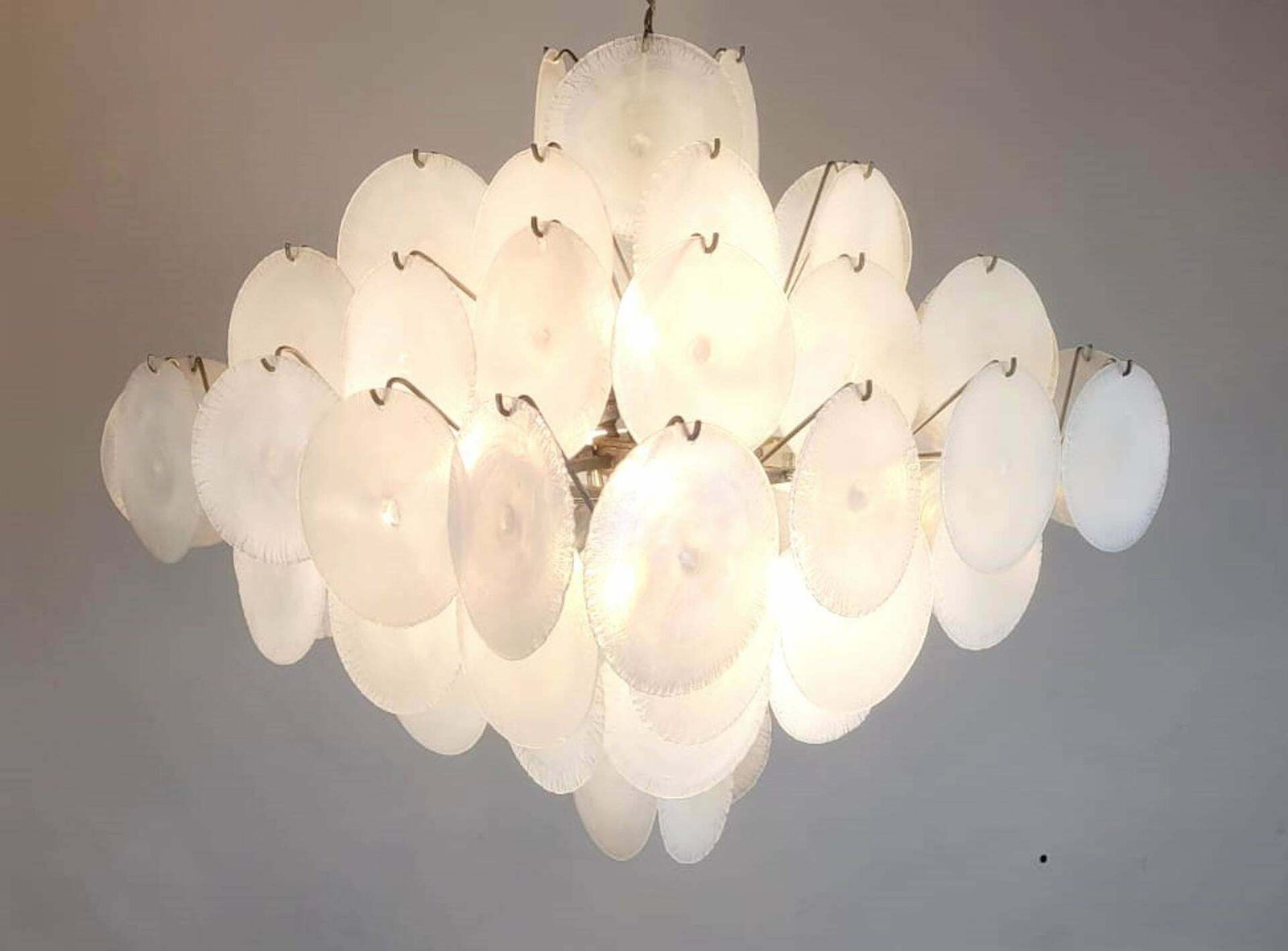 Mid Century Murano Glass Discs Suspension By Carlo Nason, 1960s photo 5901.0