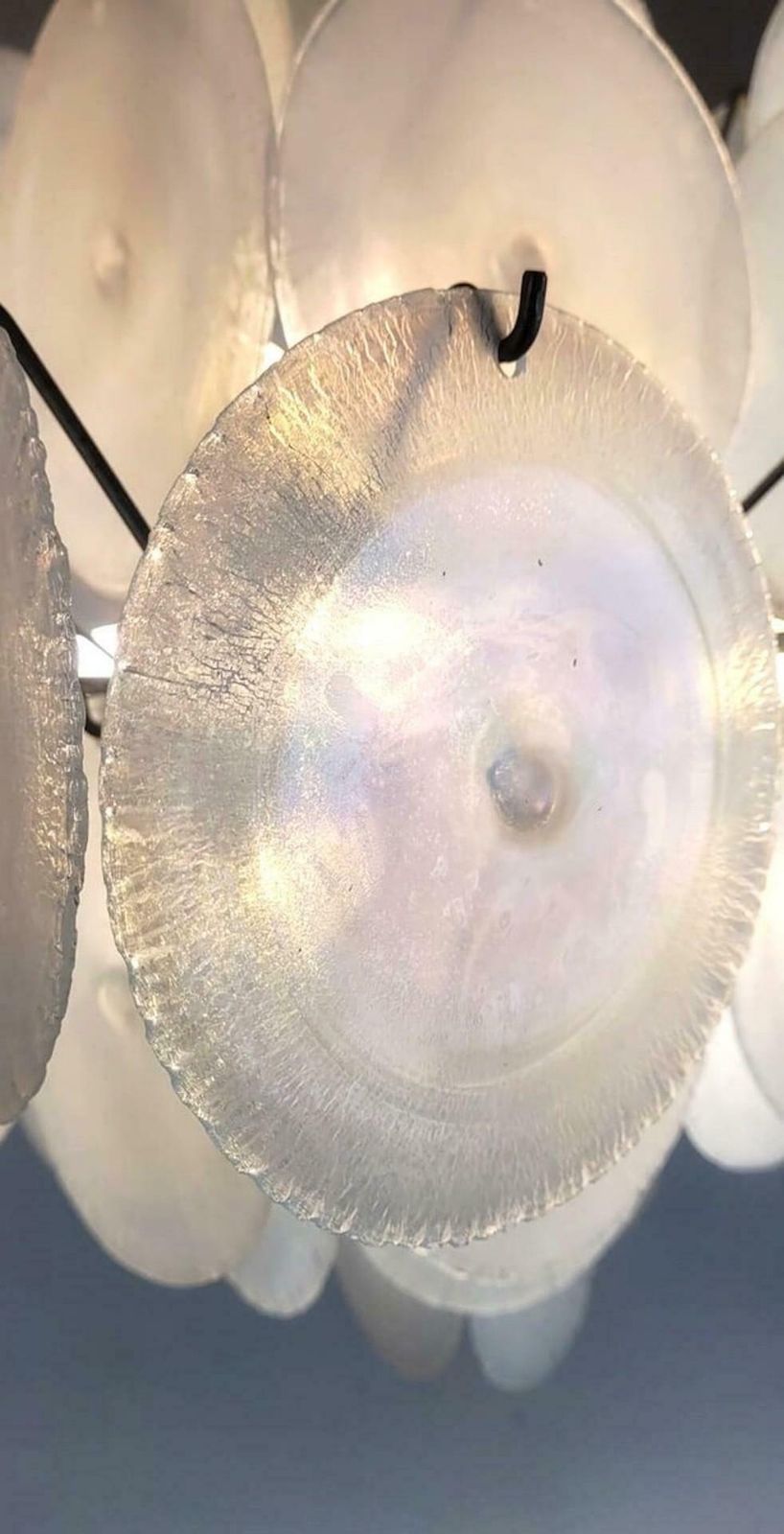 Mid Century Murano Glass Discs Suspension By Carlo Nason, 1960s photo vinterior
