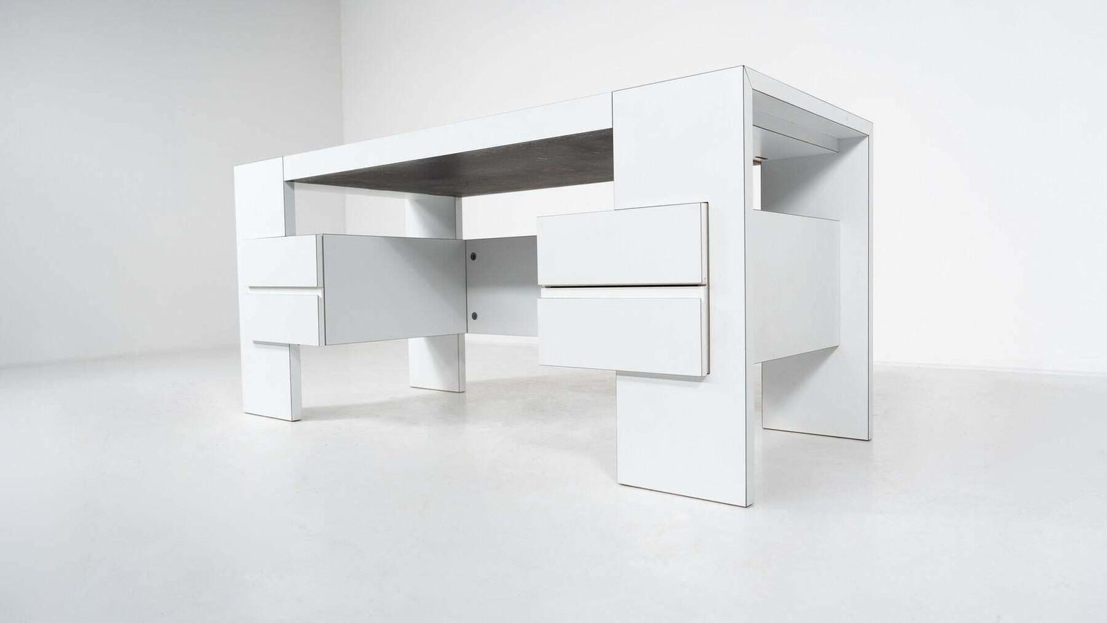 Mid Century Modern Desk By Wim Wilson For Castelijn, 1960s photo vintage