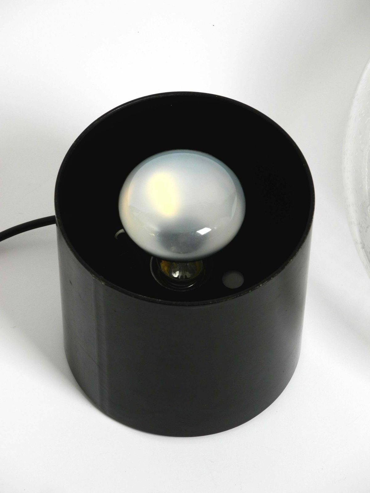Large 60s Italian Two Piece Murano Glass Table Lamp By Roberto Pamio For Leucos photo vintage