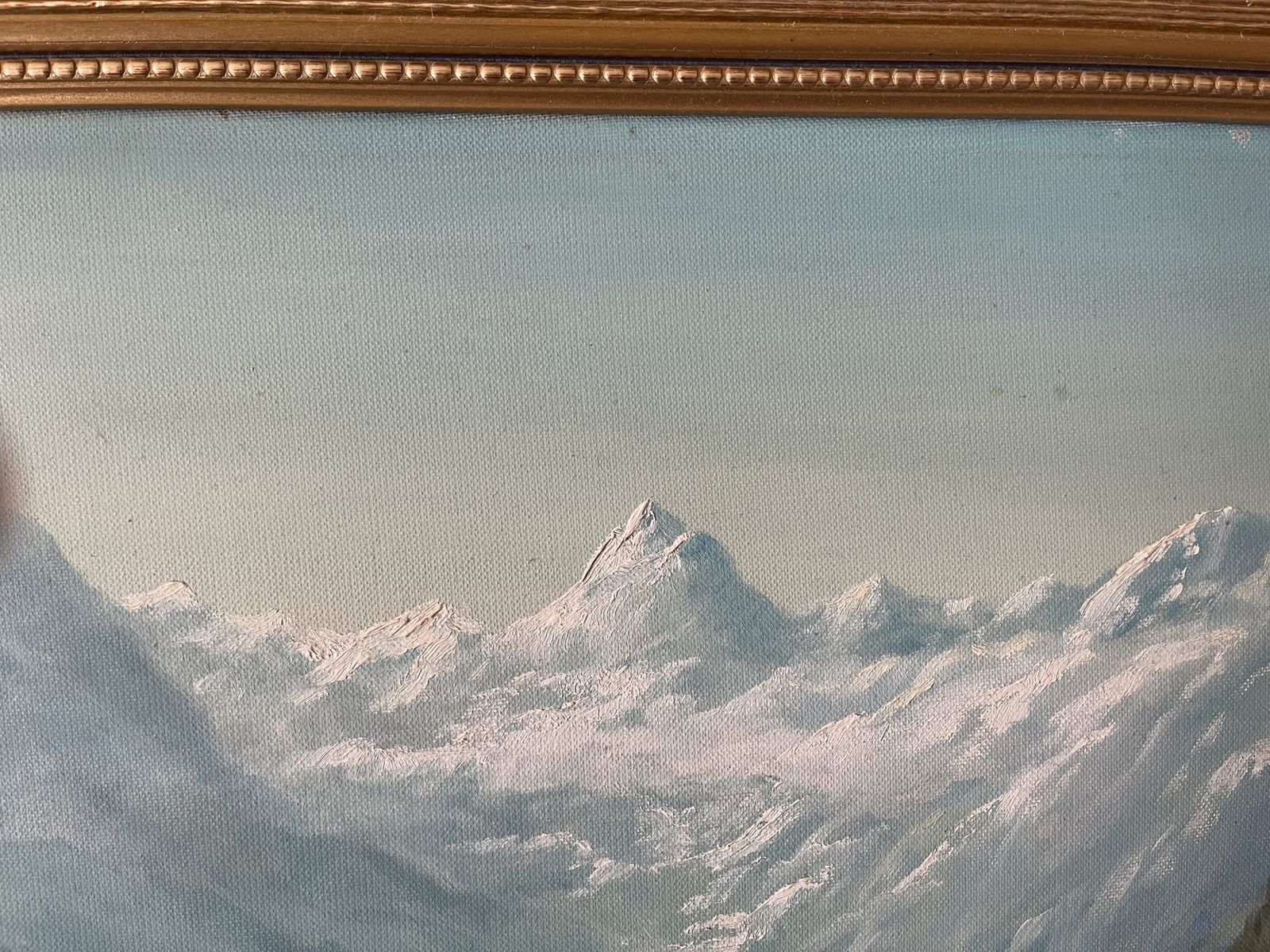 Oil Painting Of Königssee Lake In Berchtesgaden, Germany Signed photo Art