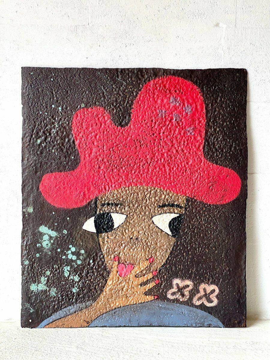 Elvira VI, Schilderij Op Metaal, Jaren 2000 photo furniture