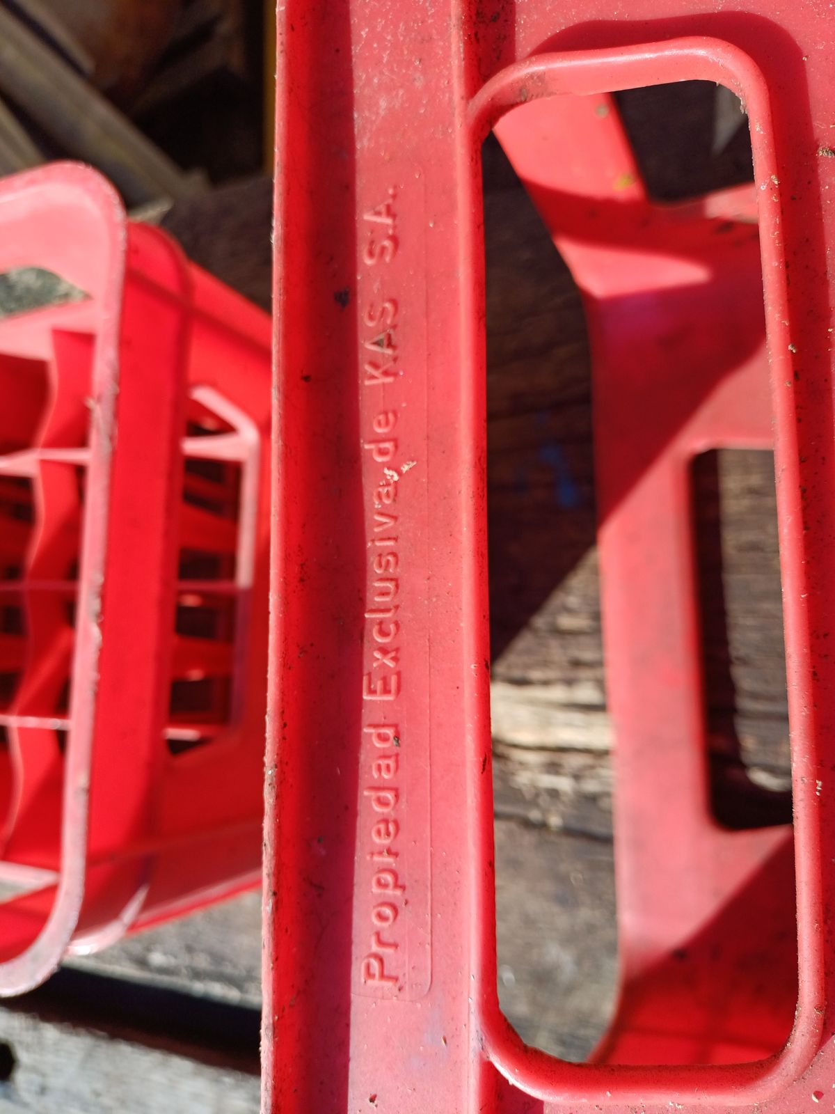 Pair Of Bitter Kas Bottle Racks photo vintage