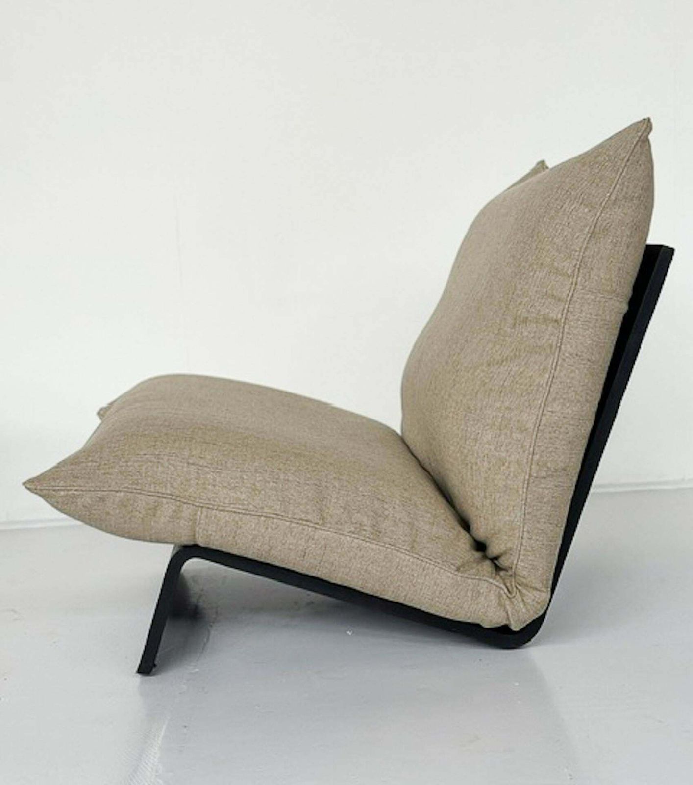 Mid Century Modern Armchair, Italy, Wood And Fabric   3 Available photo furniture