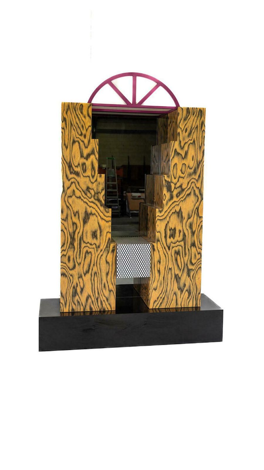 Storage Unit With Light And Mirror By Studio Mundici For Area Casa, 1980s photo furniture