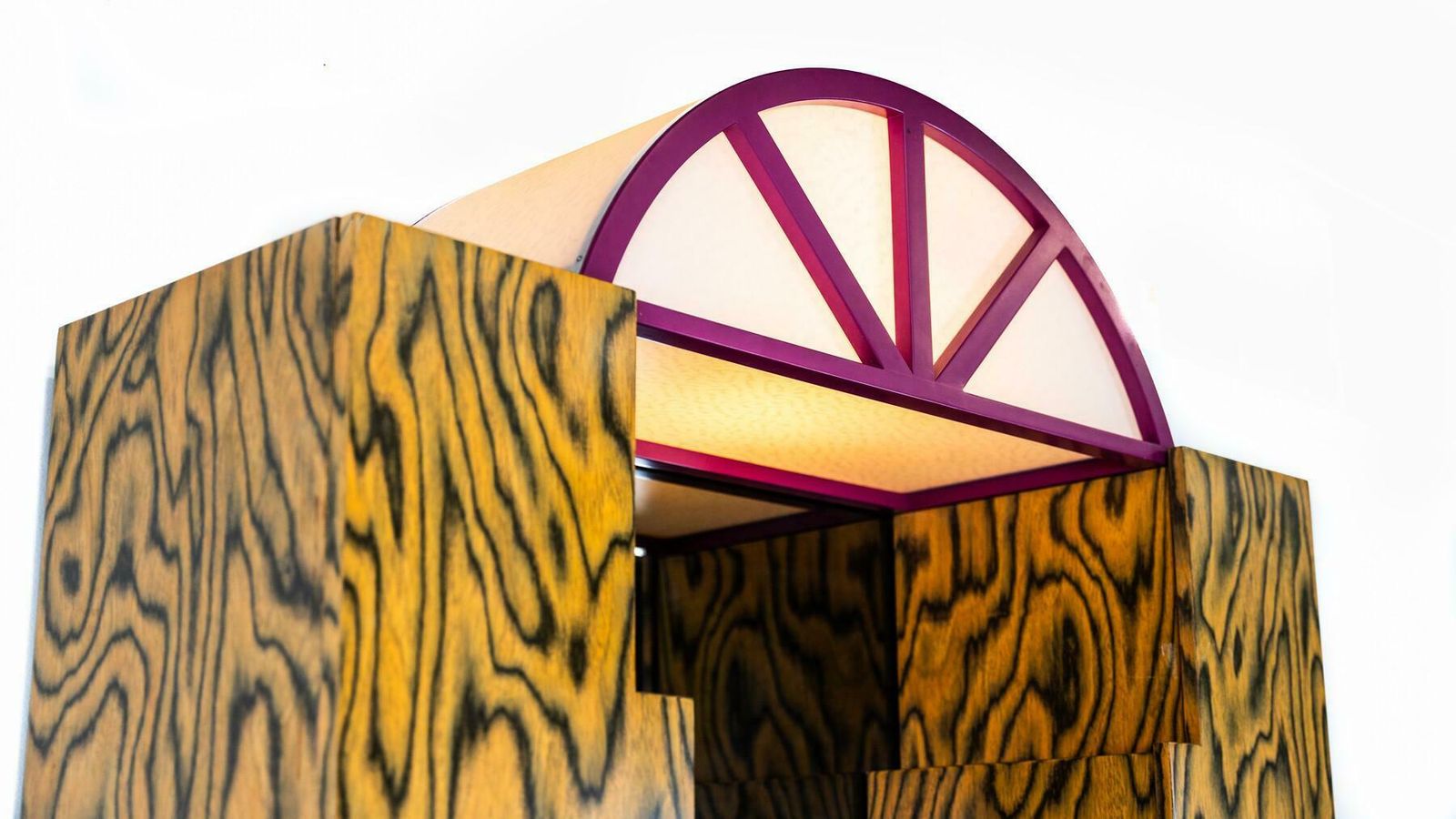 Storage Unit With Light And Mirror By Studio Mundici For Area Casa, 1980s photo buy