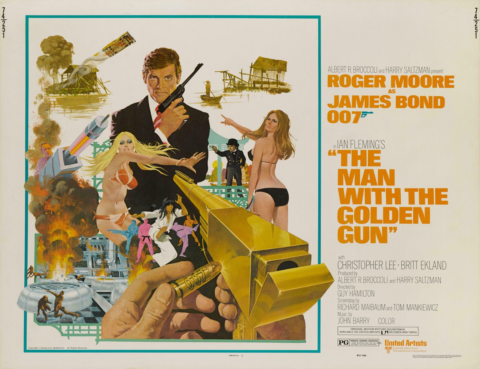 The Man With The Golden Gun, 1970s photo Art