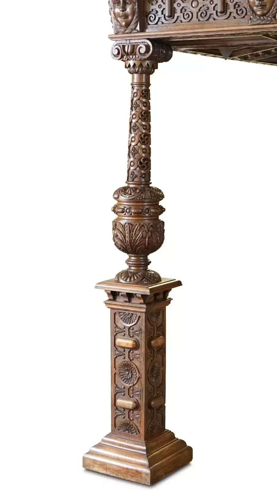 photo furniture Large & Important Antique Circa 1600 Charles I Documented English Oak Tester Bed