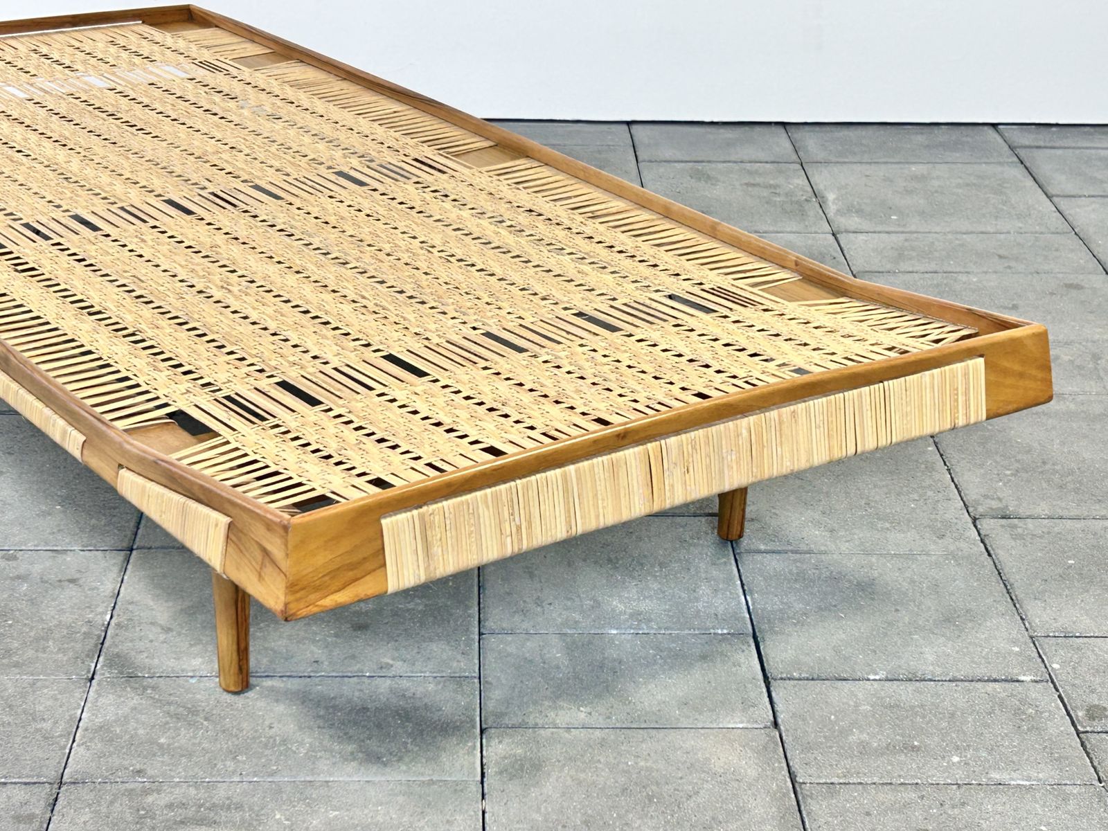 Walnut And Cane Daybed Attributed To Ib Kofod Lasen Denmark 1950ies photo 8000.0
