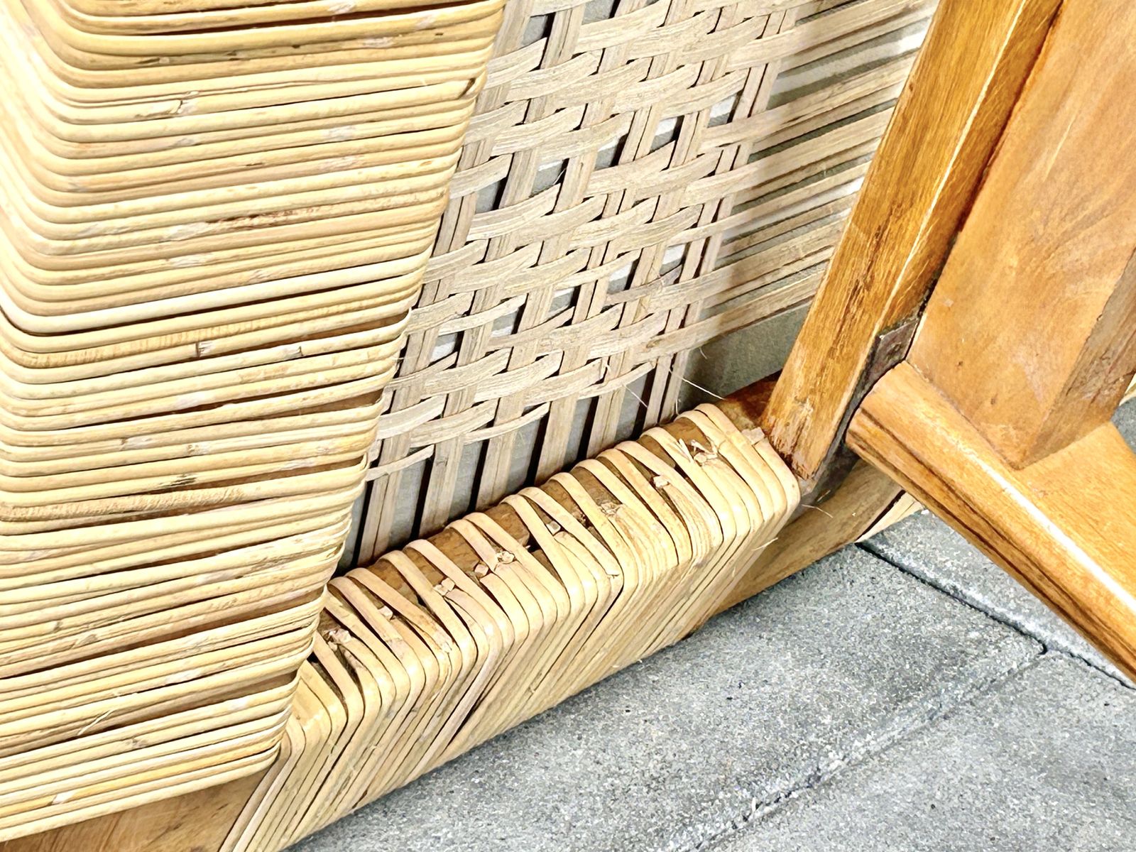 Walnut And Cane Daybed Attributed To Ib Kofod Lasen Denmark 1950ies photo vinterior