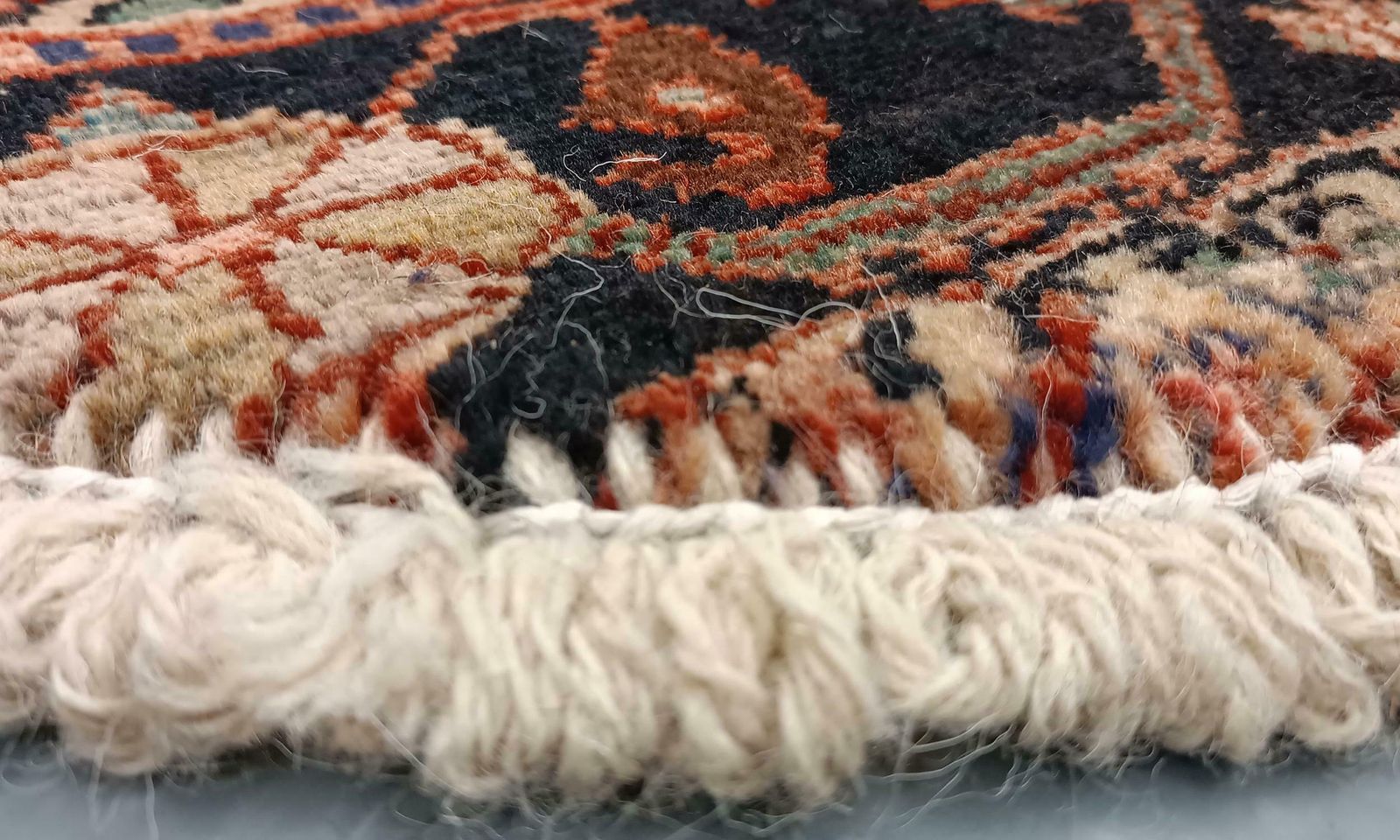 Handmade Rug Doormat, Oriental Rug Dust Barrier Interior Carpet Mat Entrance Way photo Textiles