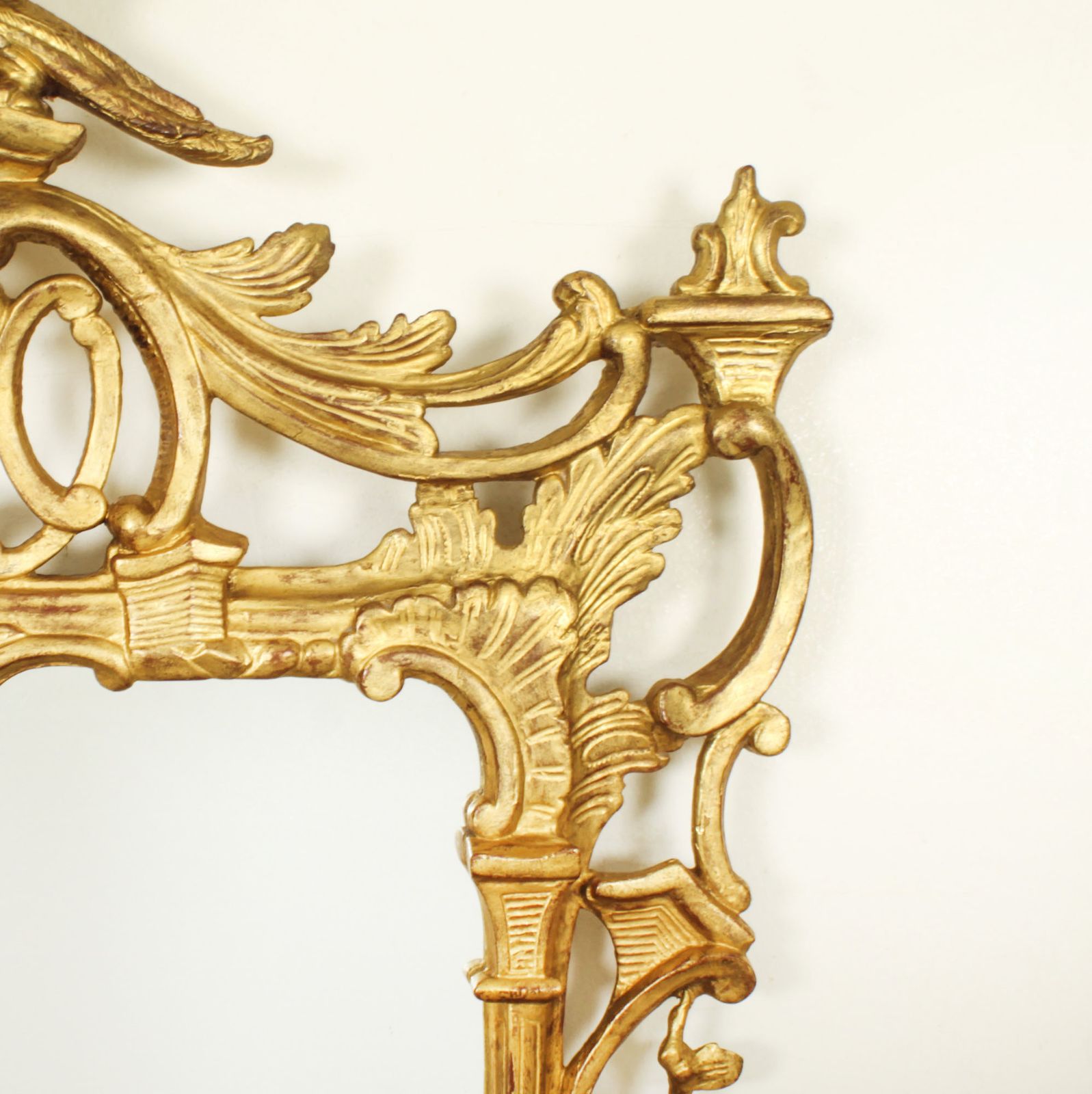 Antique French Decorative Giltwood Mirror 19th Century  127 X 77cm photo Home Decor
