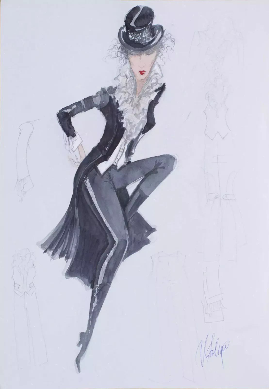 Collection Of Theatrical Costumes Theater Before And After The Premiere (13 Pcs.) photo vinterior