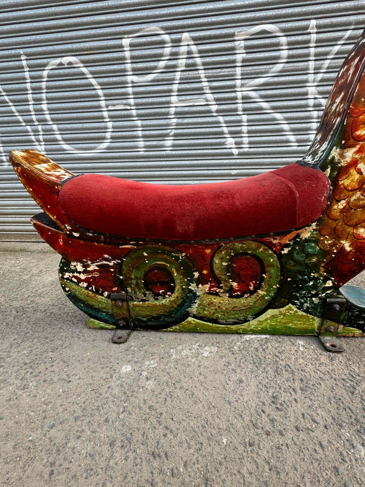 Early 1900s Fairground Art Carousel Dragon By Orton & Spooner photo 1200.0