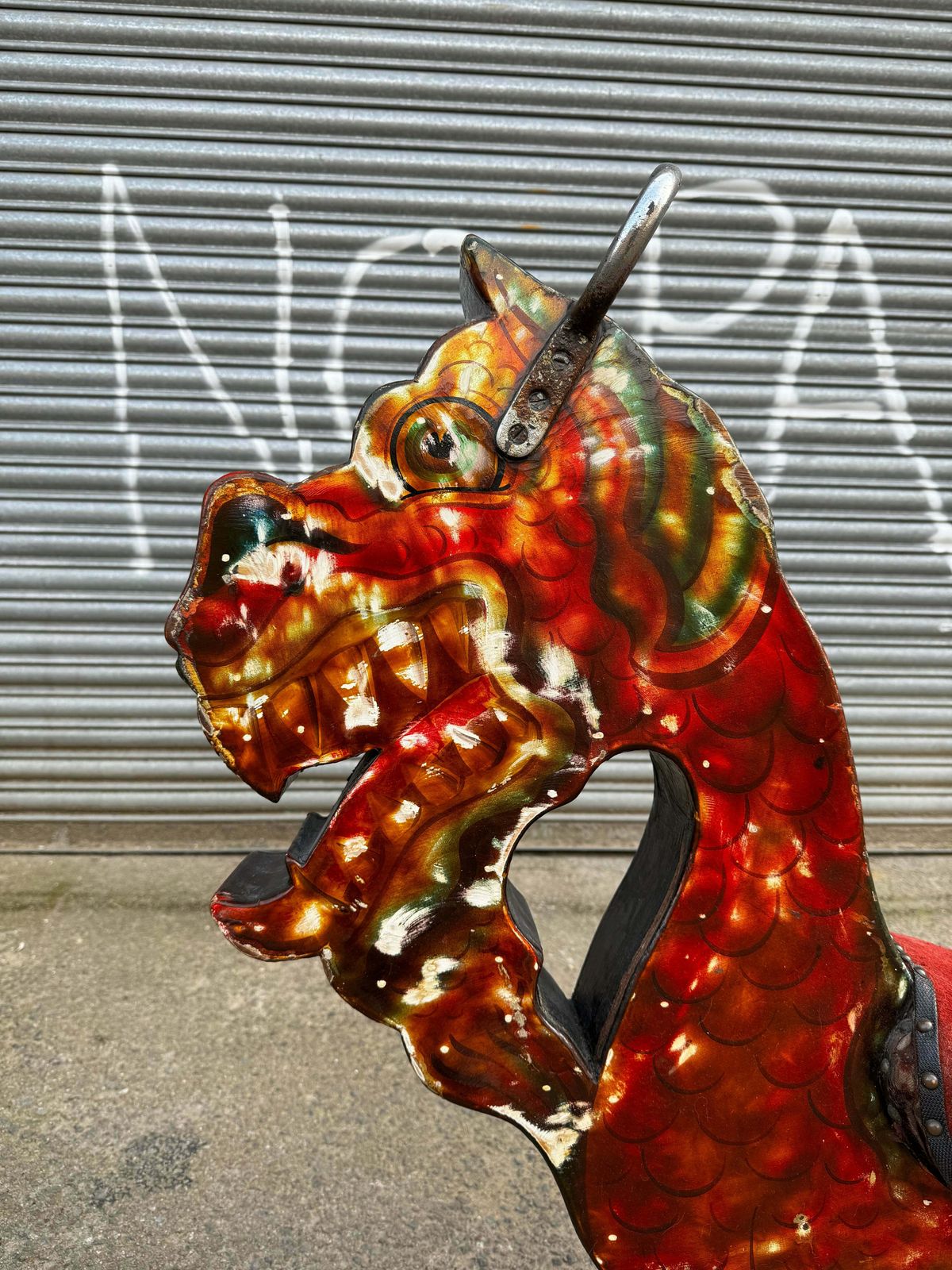 Early 1900s Fairground Art Carousel Dragon By Orton & Spooner photo buy