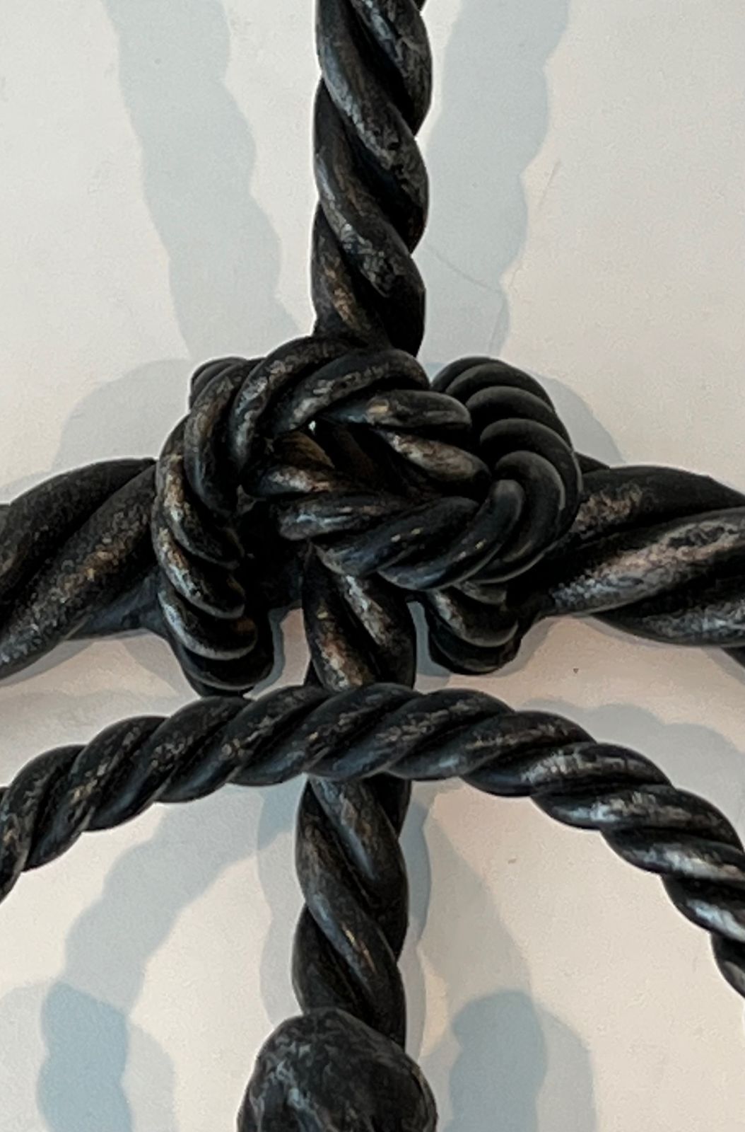 Furniture Twisted Wrought Iron Coat Rack. French Work photo