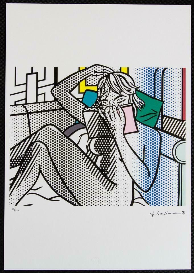 Roy Lichtenstein – Nude Reading Limited Edition Lithograph (1980s) – Signed Number