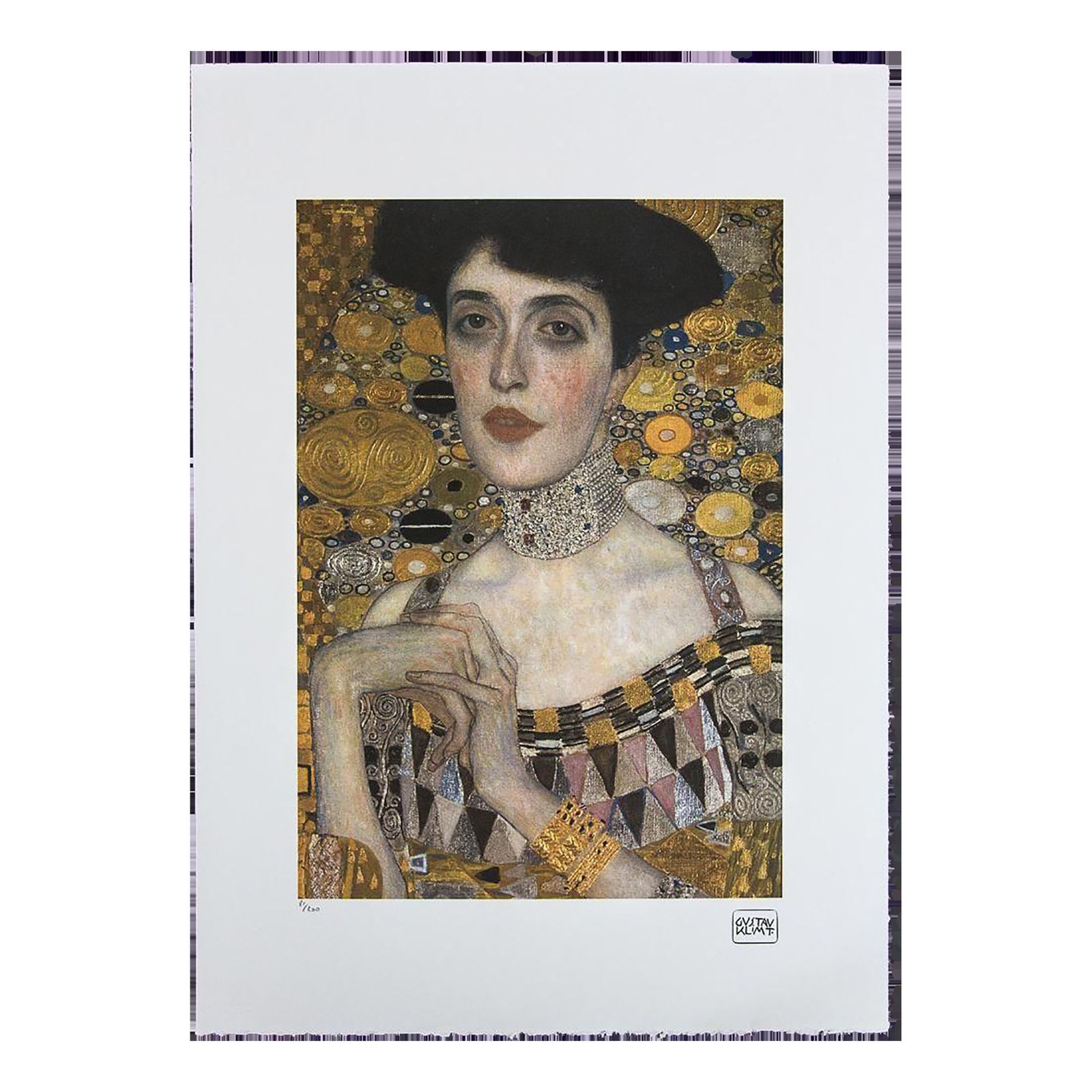 1990s Gustav Klimt "Portrait Of Adele Bloch Bauer" Offset Of Lithograph