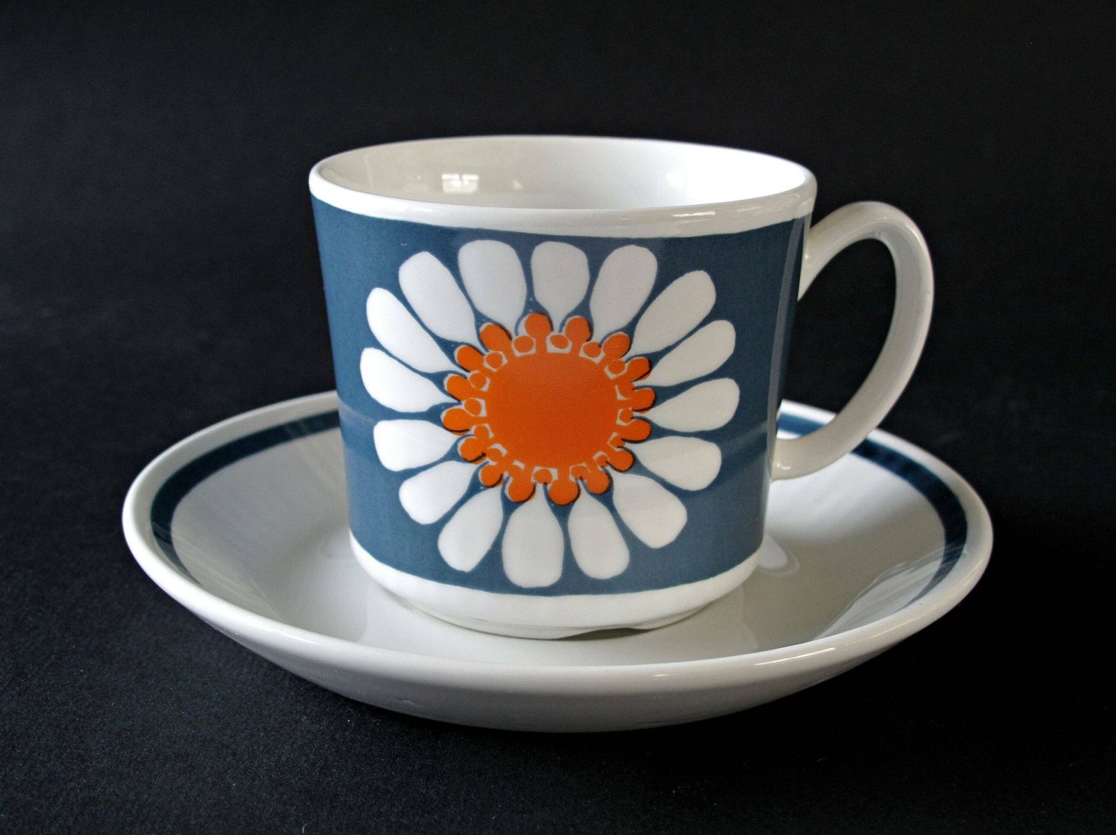 Turi Design Daisy Cup And Saucer By Figgjo Flint, Norway, Designed By Turi Gramstad Oliver photo furniture