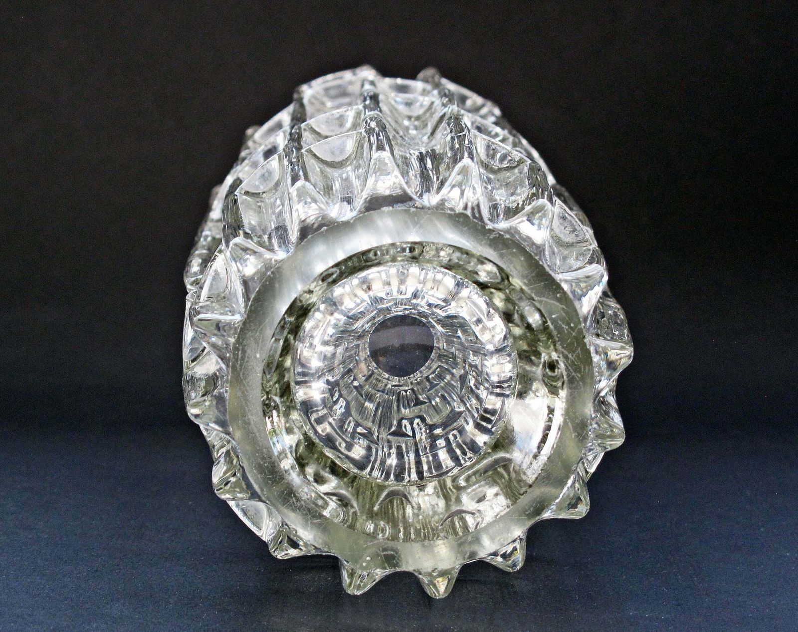 Frantisek Vizner Maze Vase   Czech Clear Glass 'Maze' Vase By Frantisek Vizner For Hermanova Hut Glassworks, Pattern Number 20082 photo buy