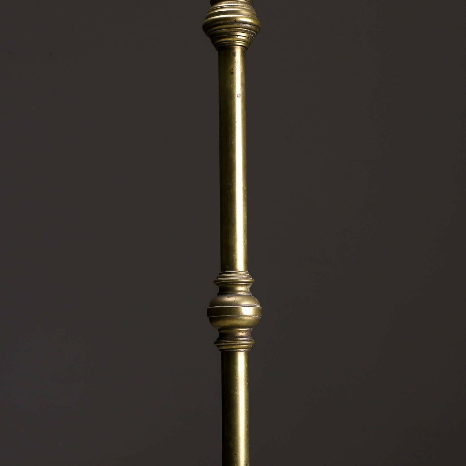 Aged Brass Ornate Floor Lamp, 1800s photo buy