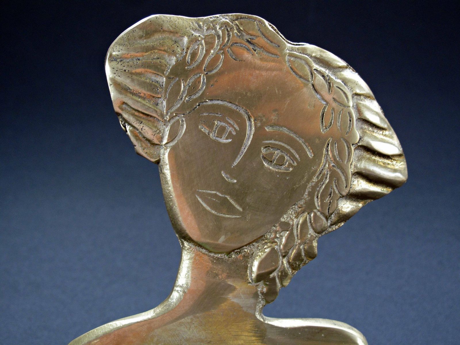 Matisse Style Brass Paperweight   Female Figure Paperweight photo buy