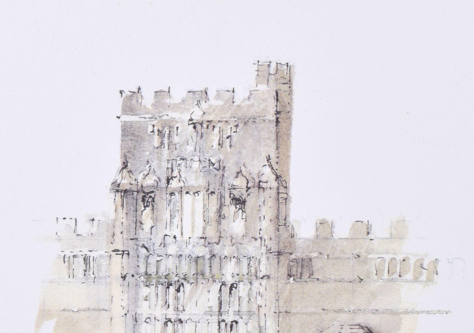 Brasenose College, Oxford Lithograph By Hugh Casson
